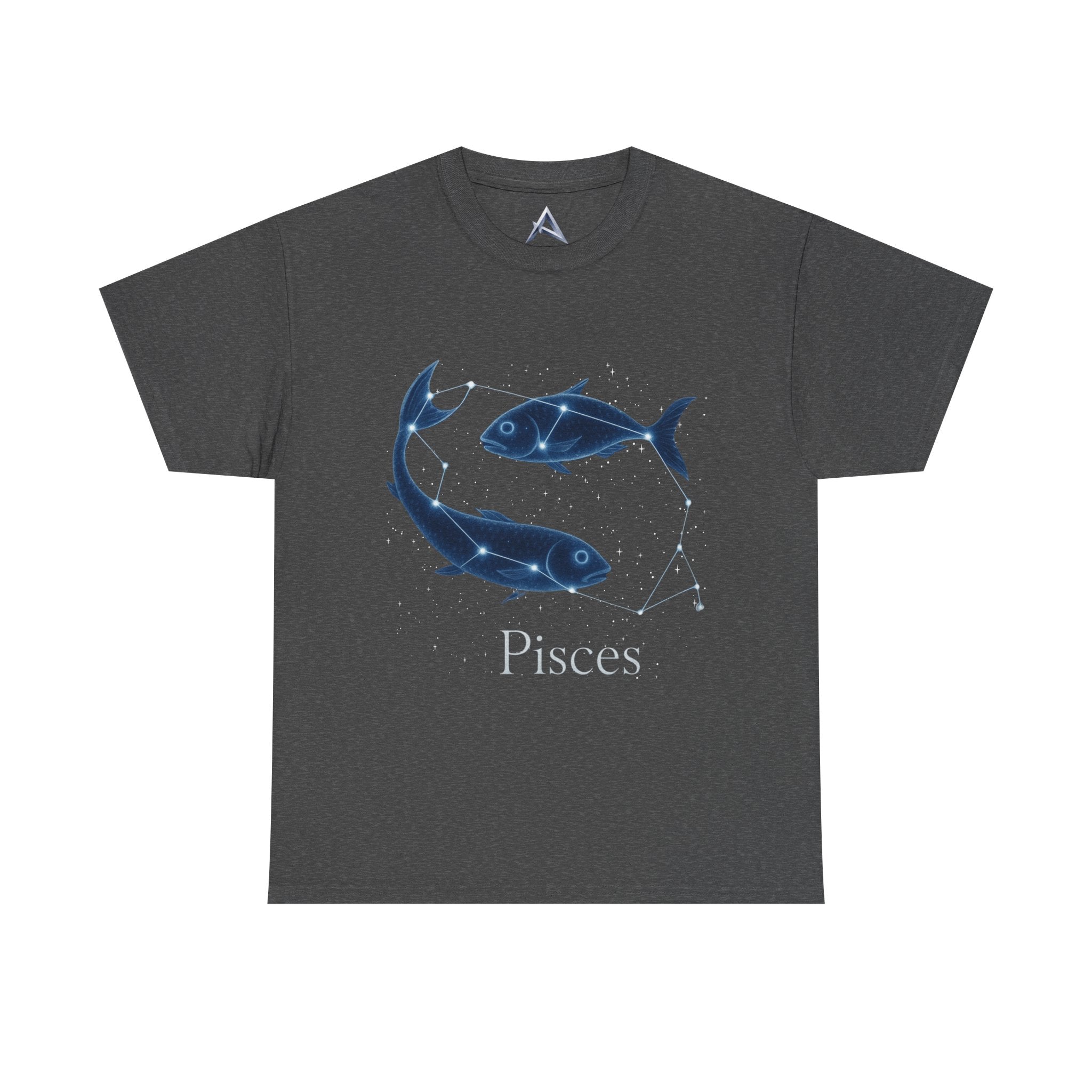 Pisces Zodiac Astrology Unisex Heavy Cotton Tee