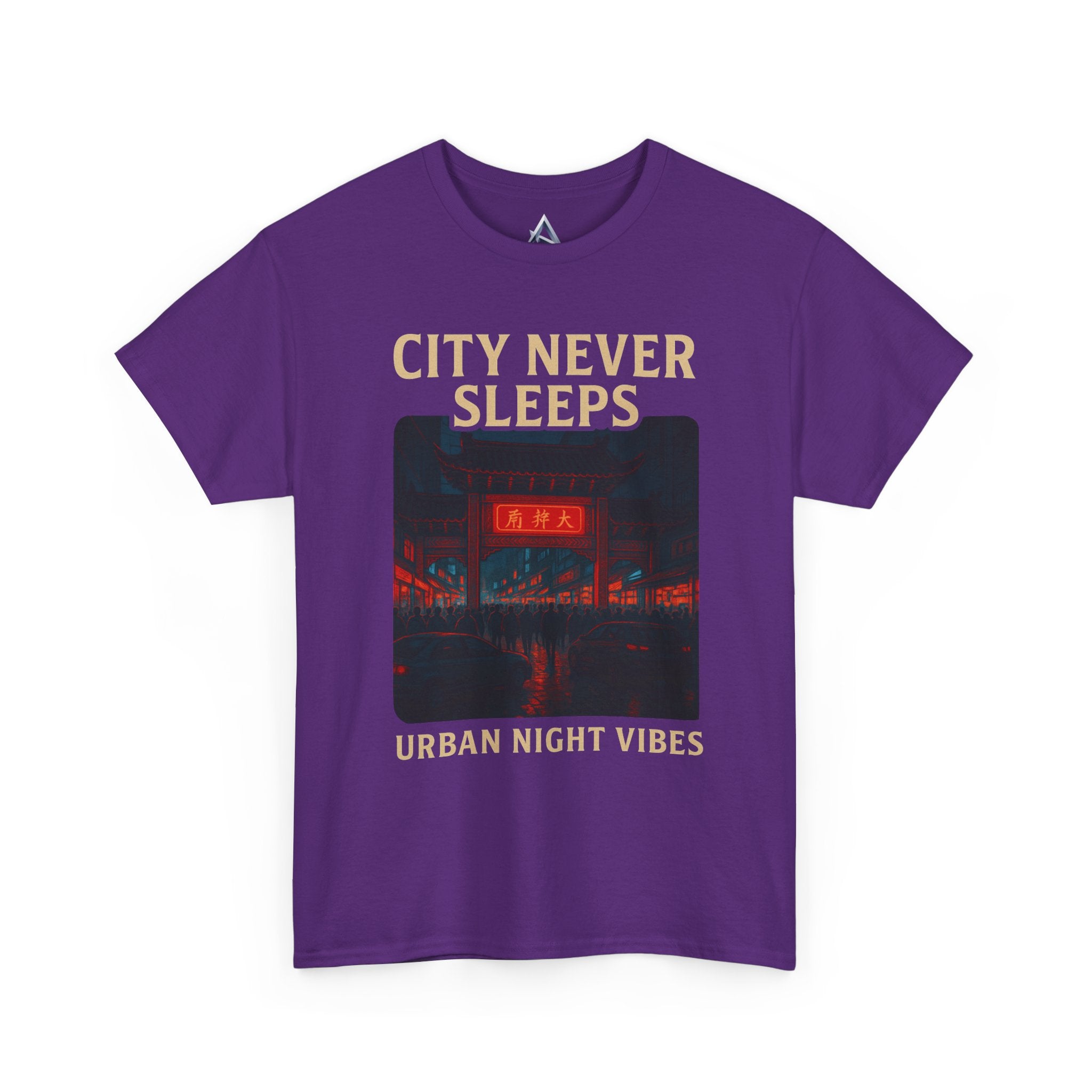 Urban City Night Vibes Unisex Heavy Cotton Tee