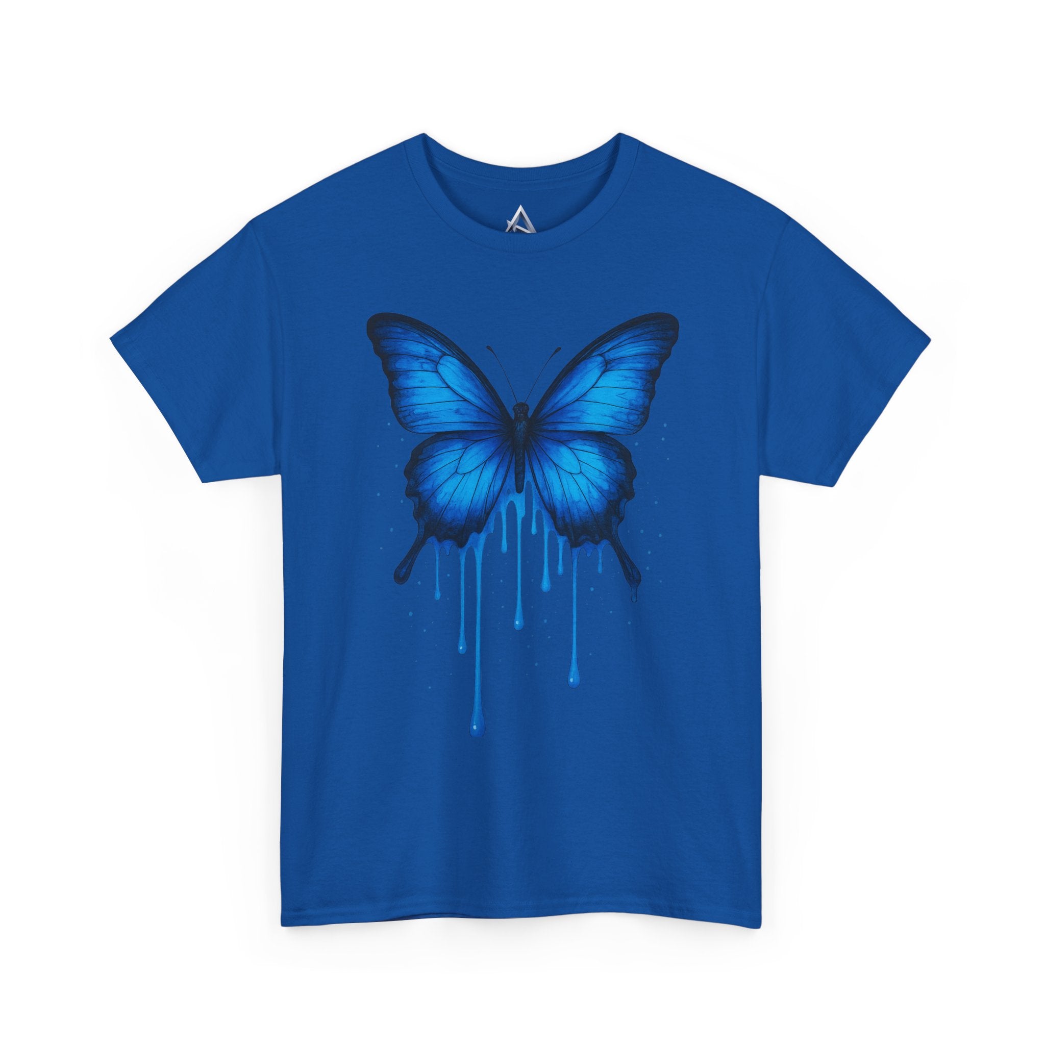 Blue Butterfly Art Unisex Heavy Cotton Tee