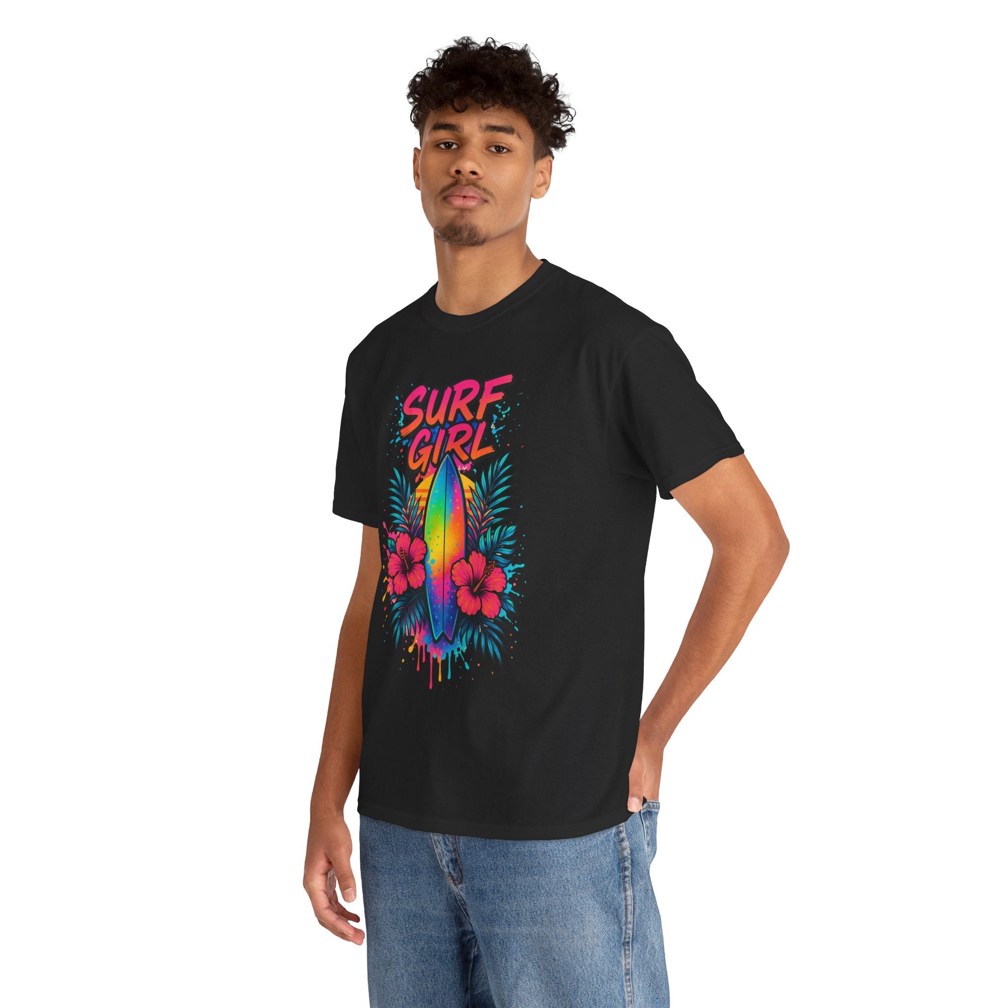 Surf Girl Vintage Heavy Cotton Tee