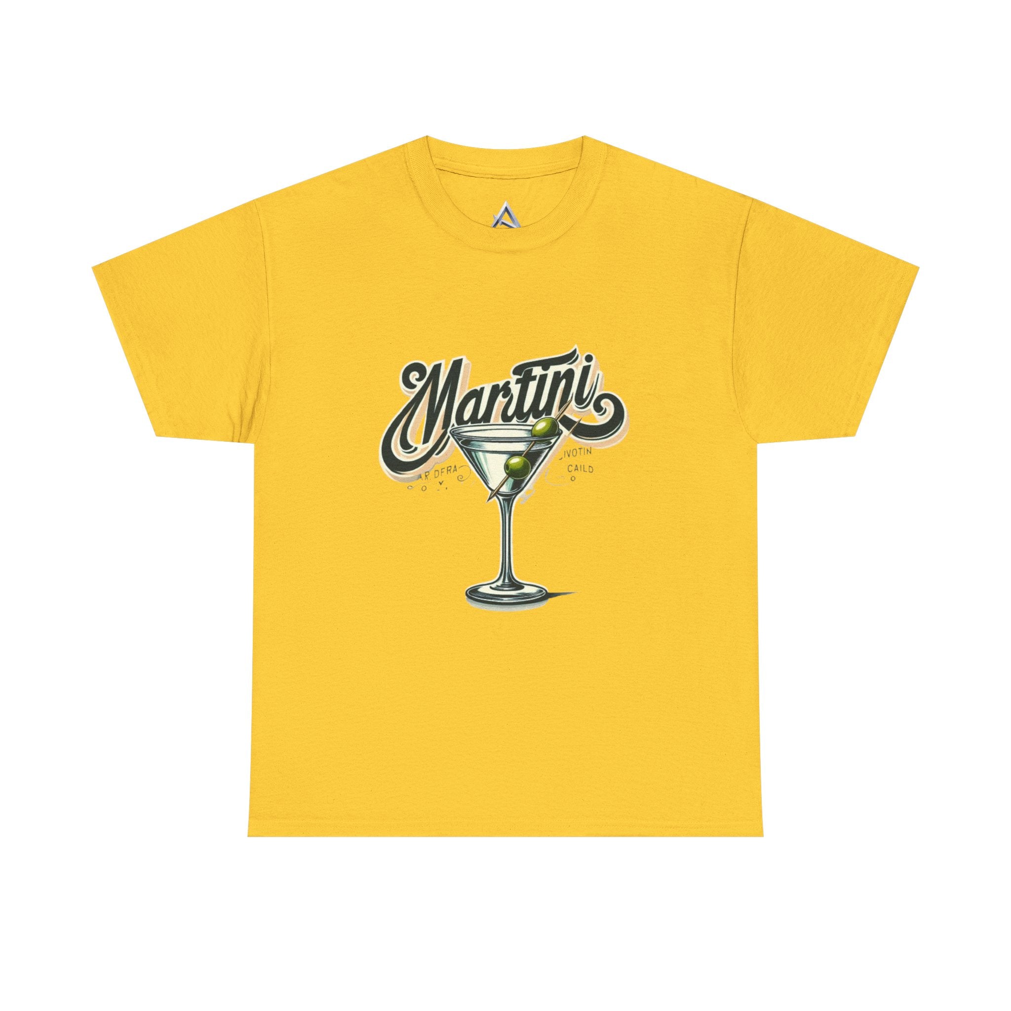 Martini Cocktail Unisex Heavy Cotton Tee