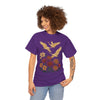 Floral Crane Unisex Heavy Cotton Tee