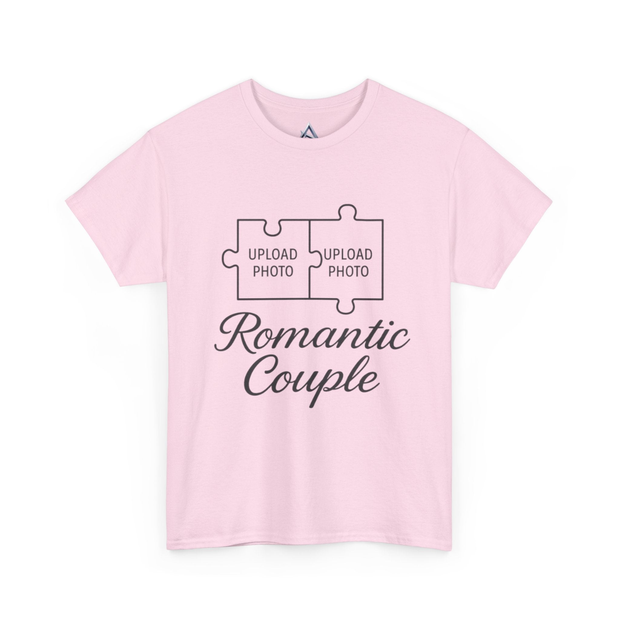 Romantic Couple Puzzle Custom Heavy Cotton Tee