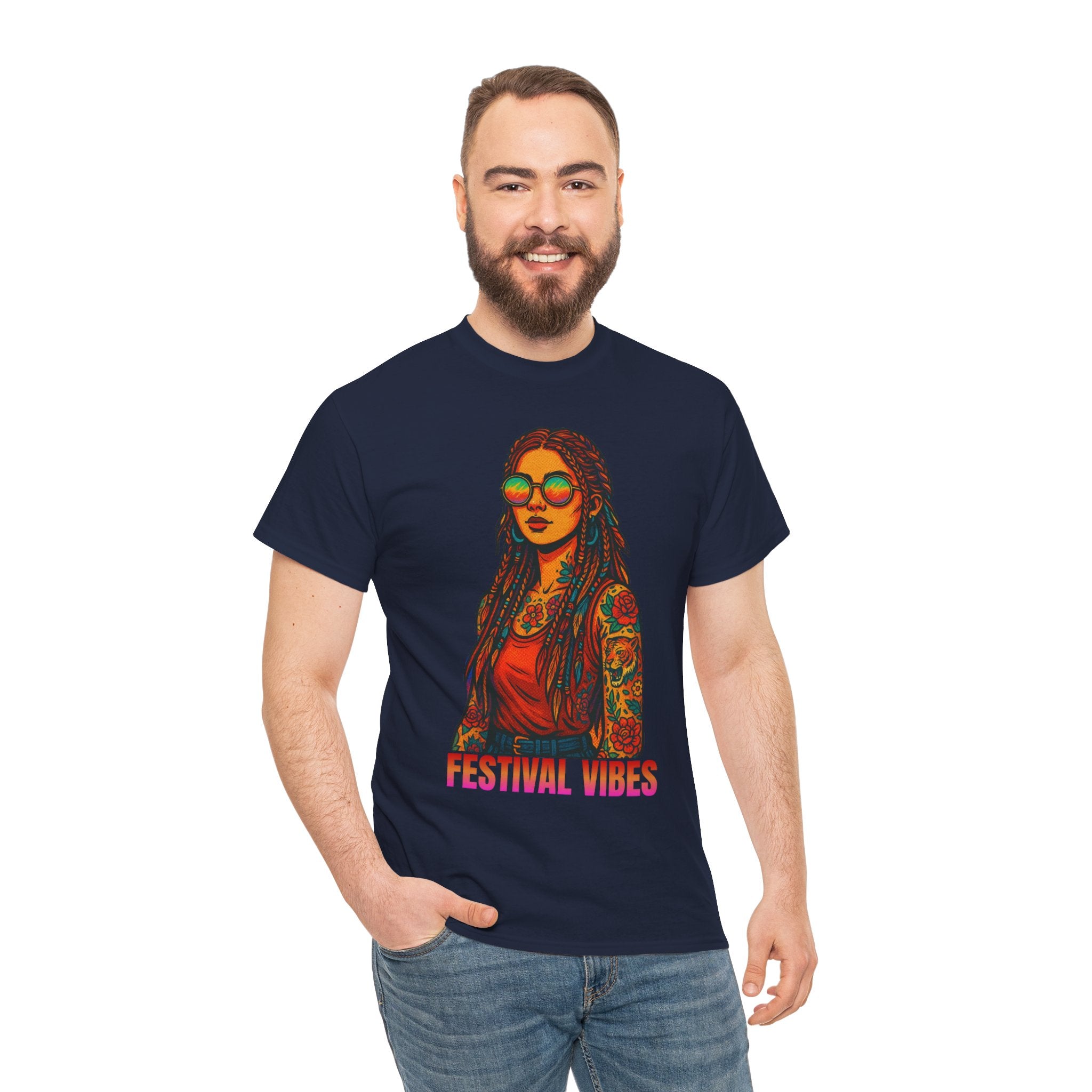 Festival Vibes Unisex Heavy Cotton Tee
