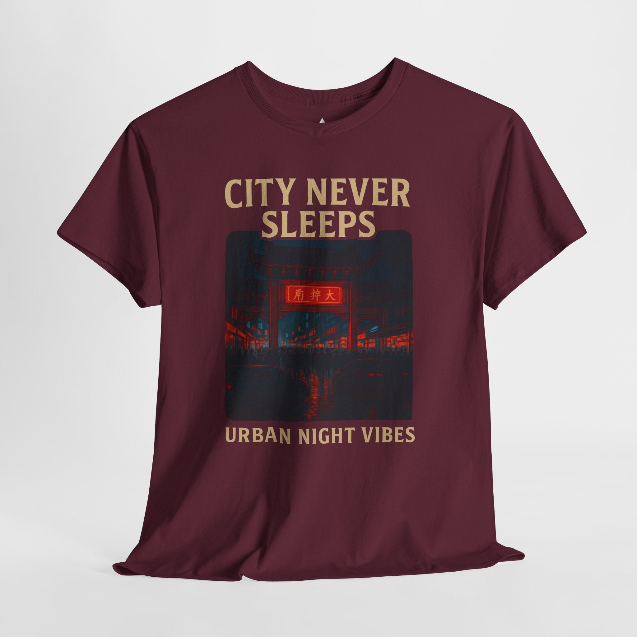 Urban City Night Vibes Unisex Heavy Cotton Tee