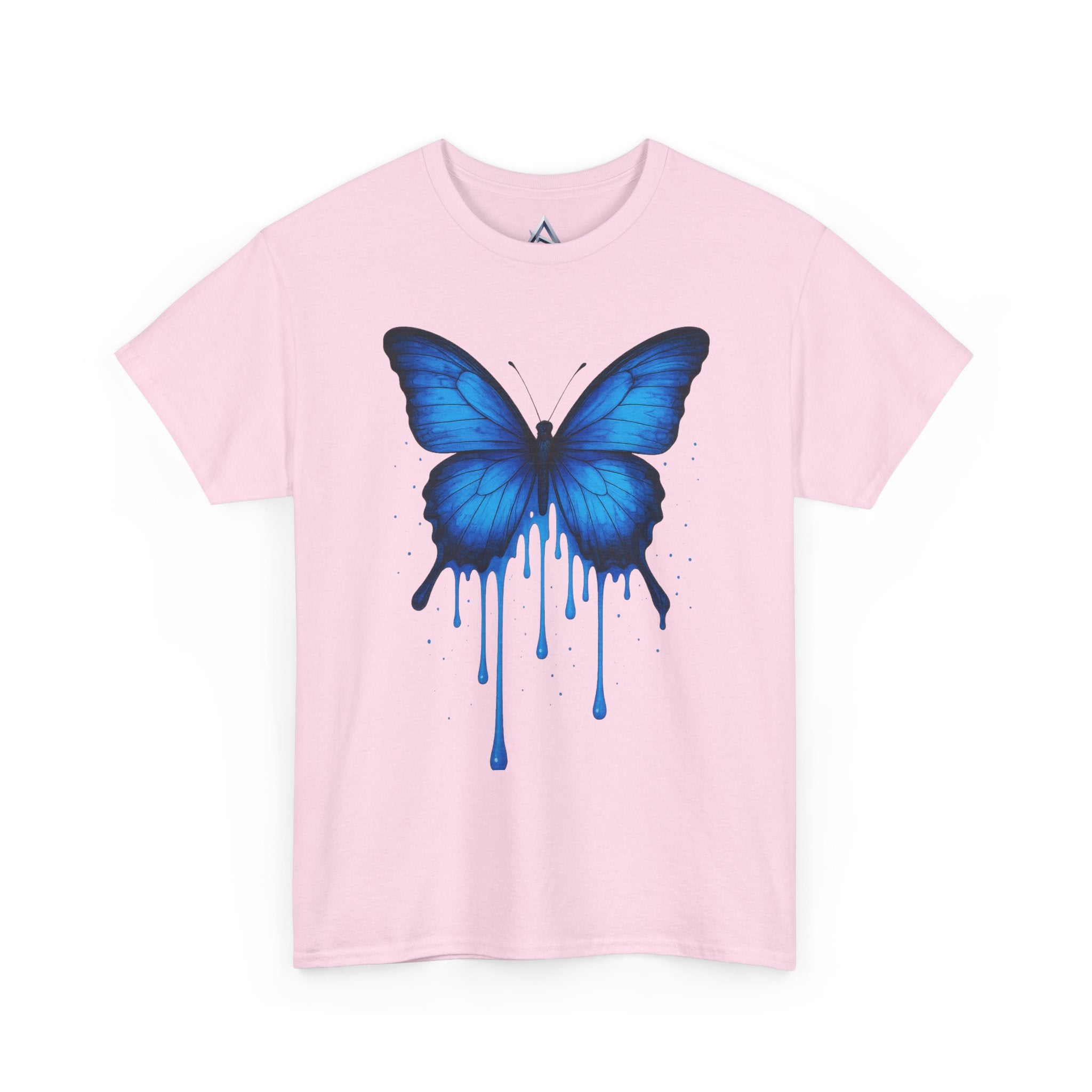Blue Butterfly Art Unisex Heavy Cotton Tee