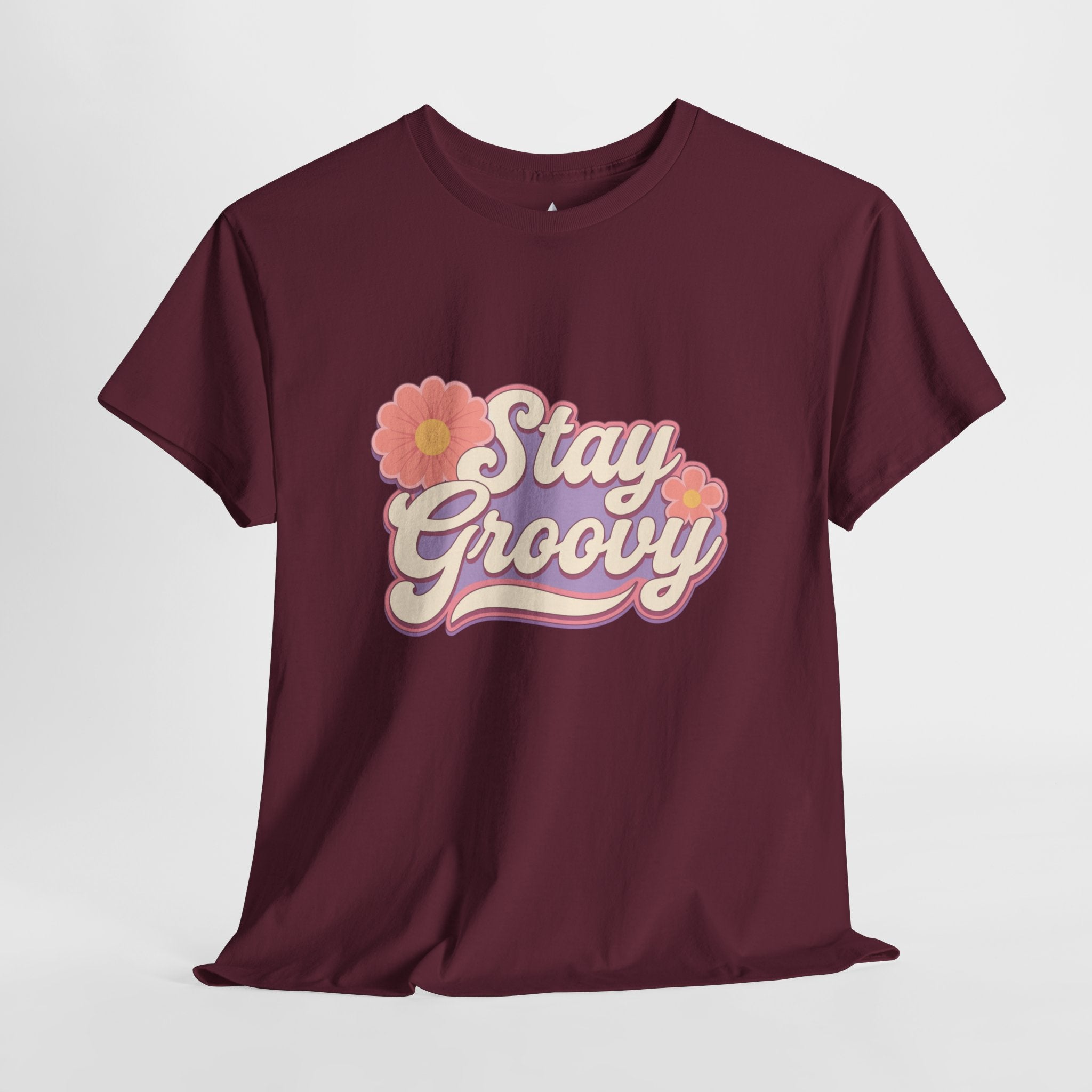 Stay Groovy Retro Unisex Heavy Cotton Tee