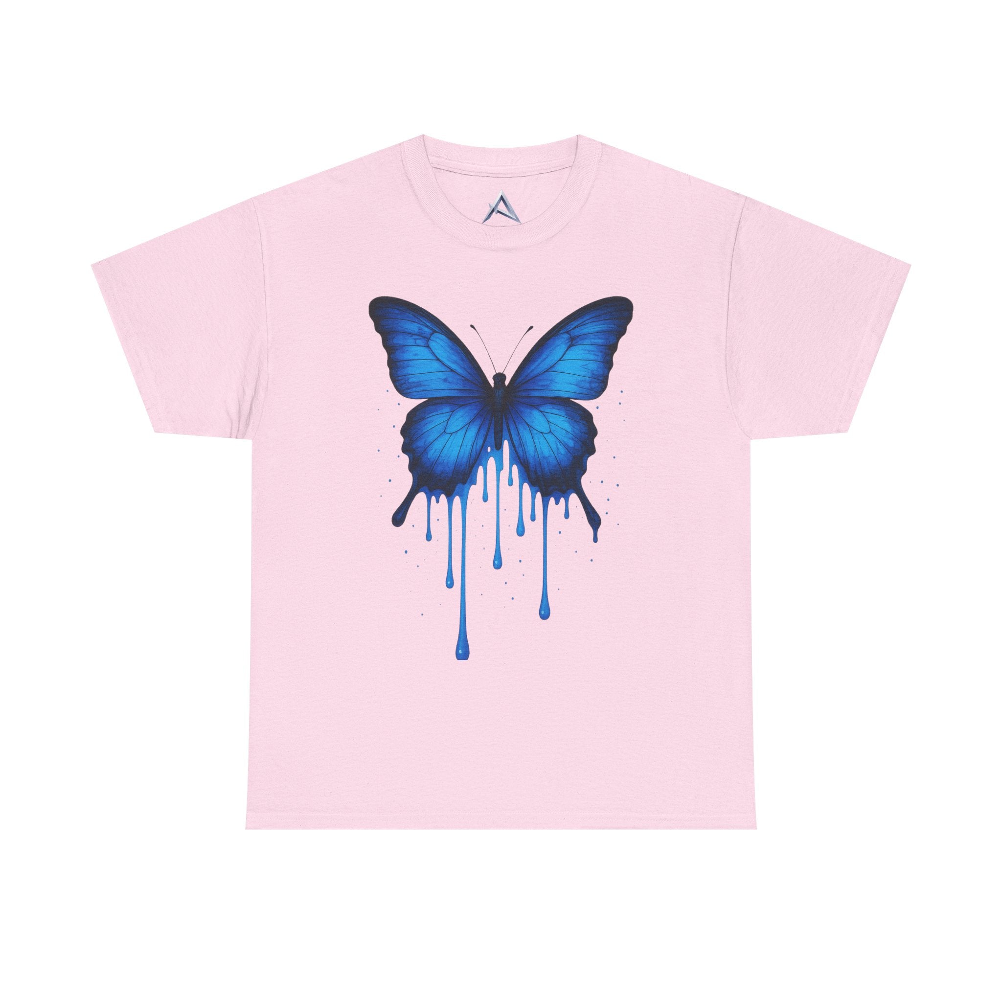 Blue Butterfly Art Unisex Heavy Cotton Tee