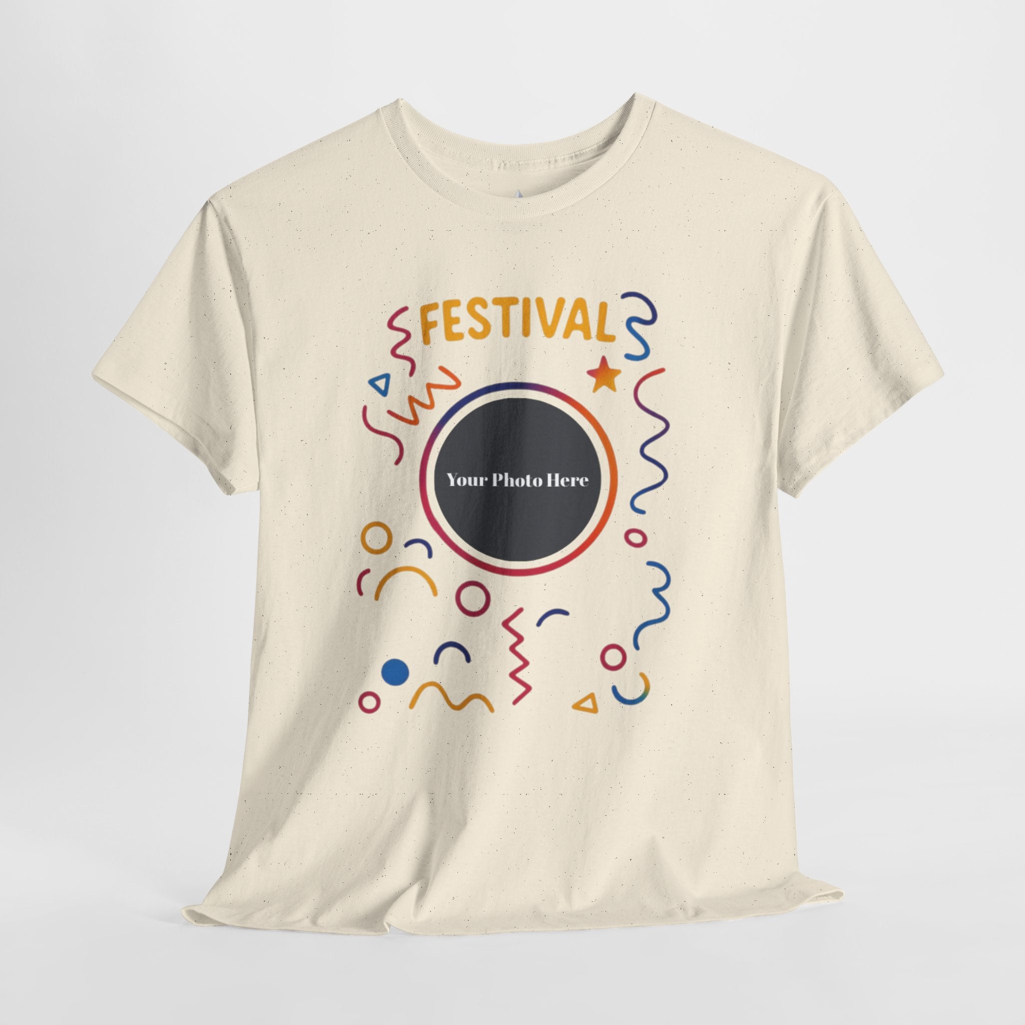 Festival Custom Photo Heavy Cotton Tee