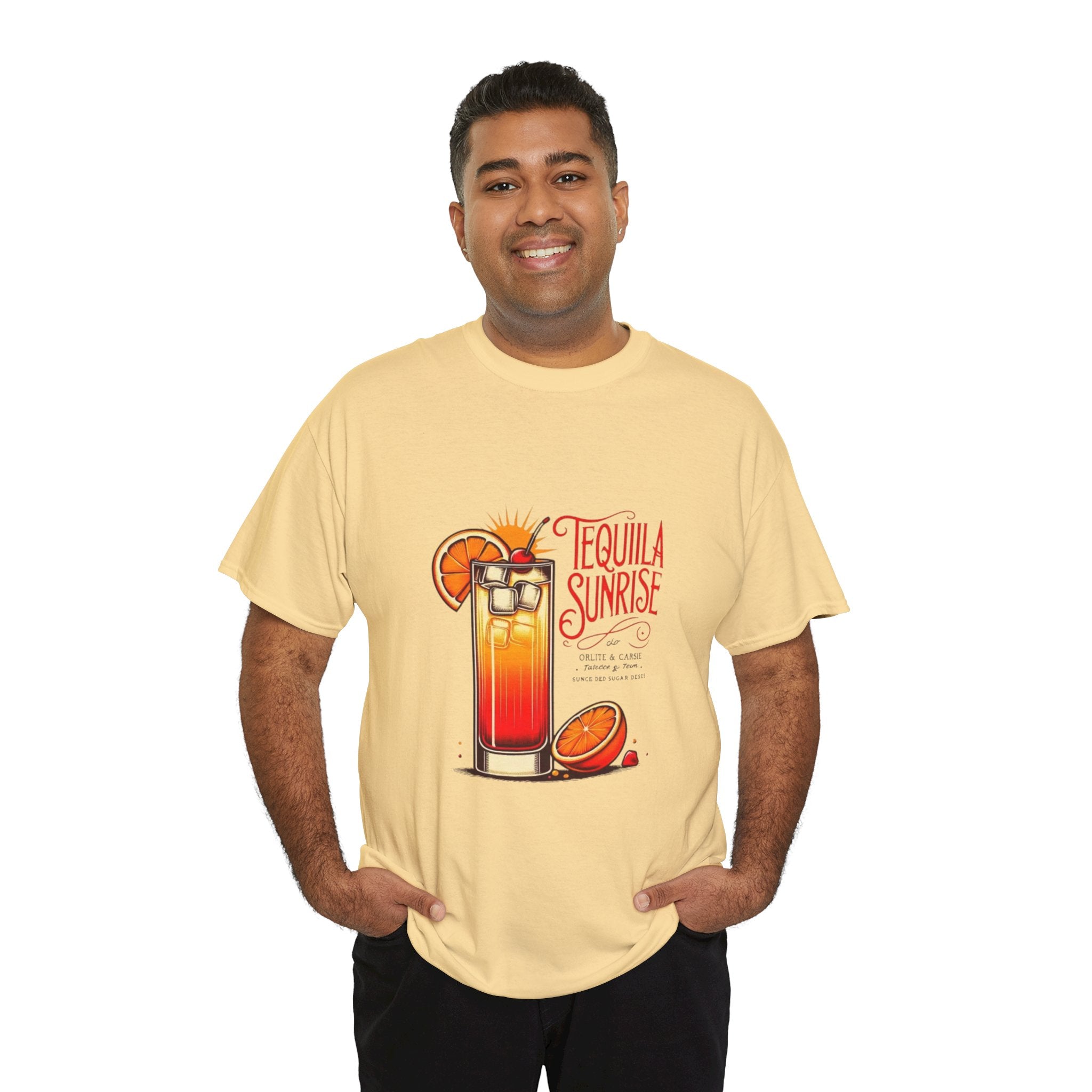 Tequila Cocktail Unisex Heavy Cotton Tee