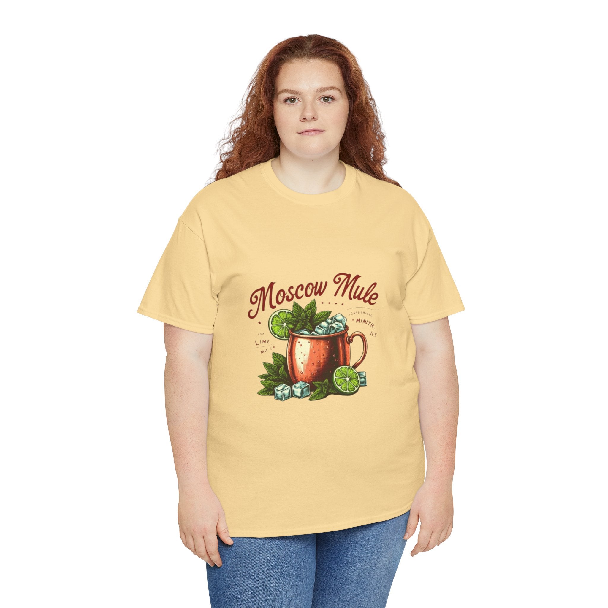 Moscow Mule Cocktail Unisex Heavy Cotton Tee