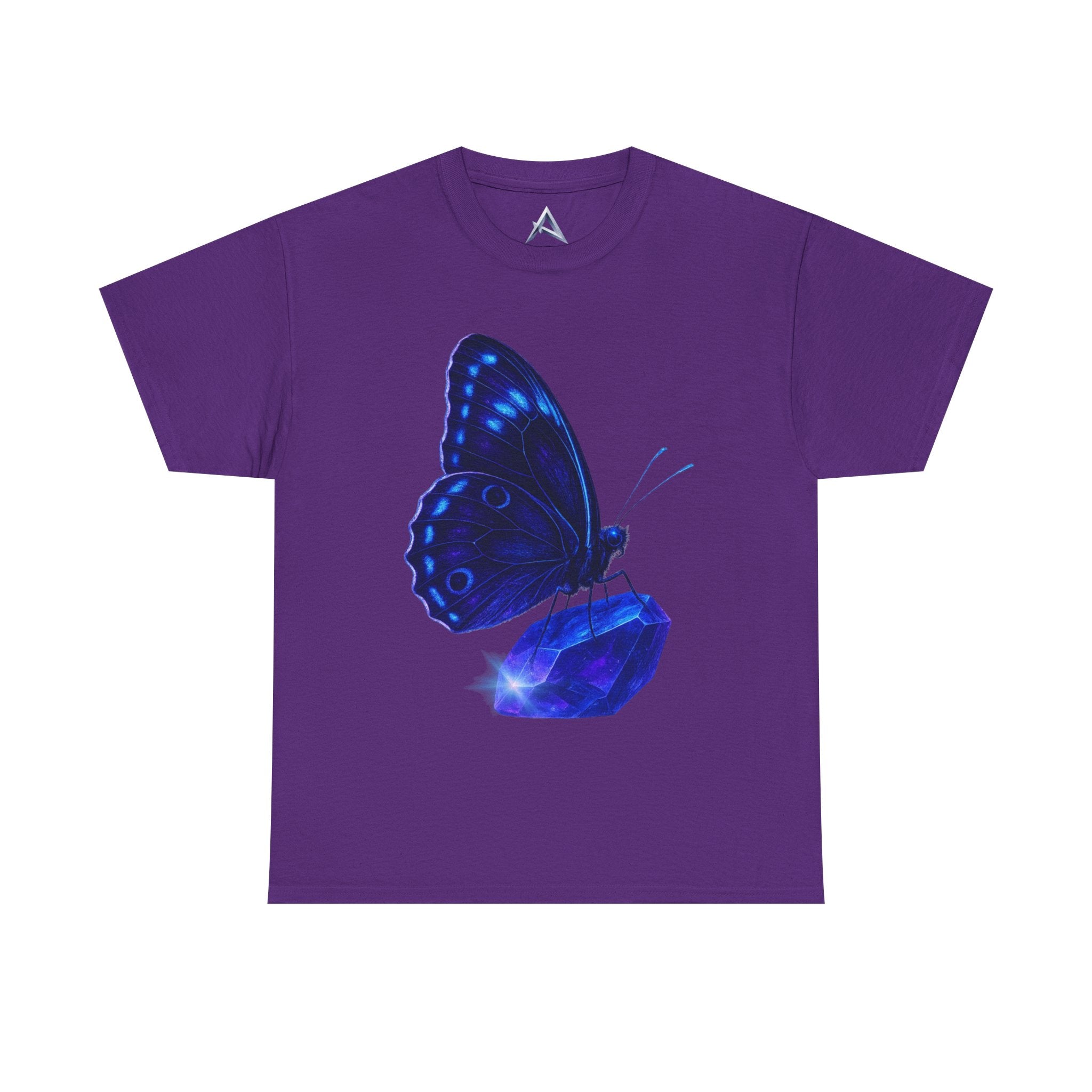 Blue Butterfly Graphic Heavy Cotton Tee