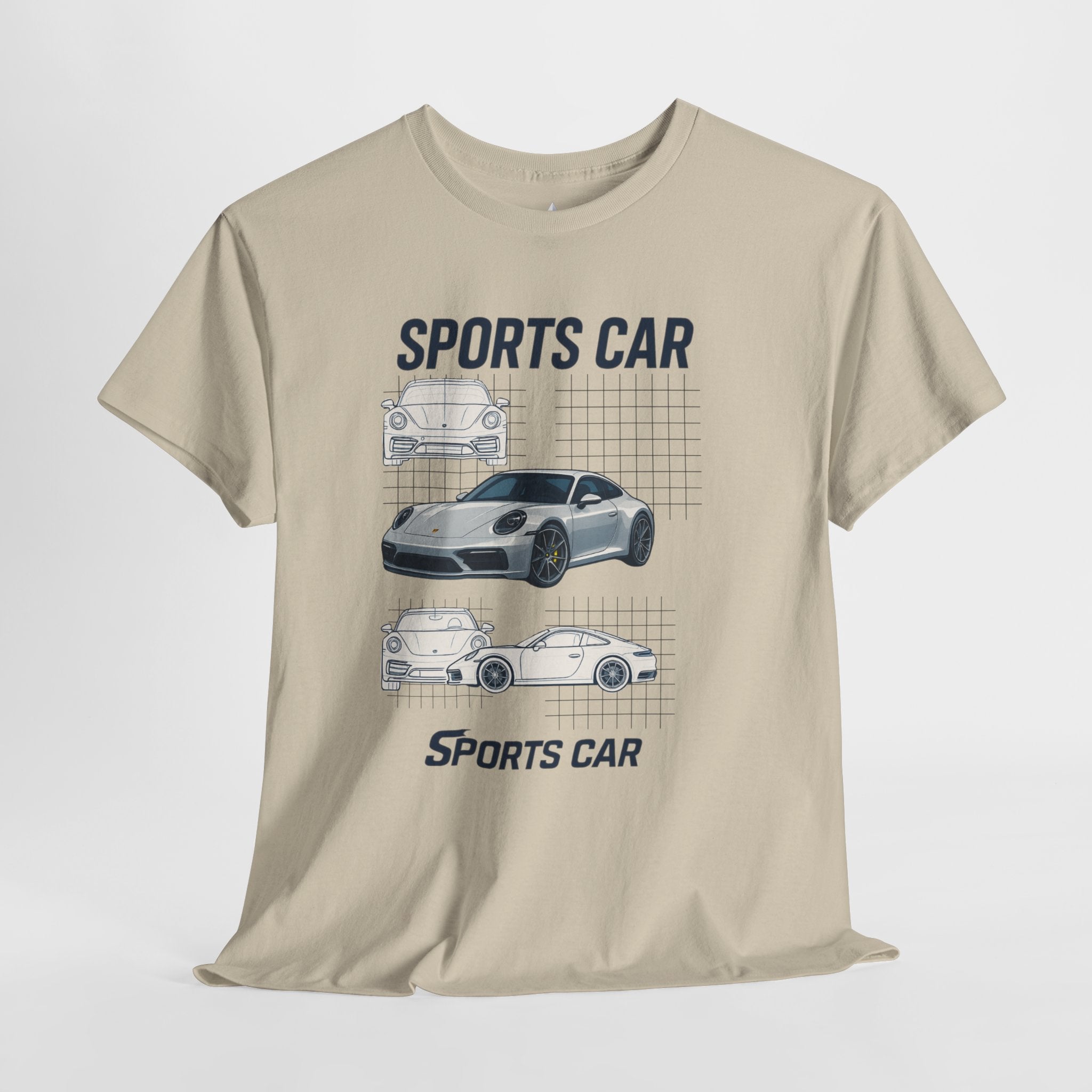 Sporty Car Graphic Heavy Cotton Tee
