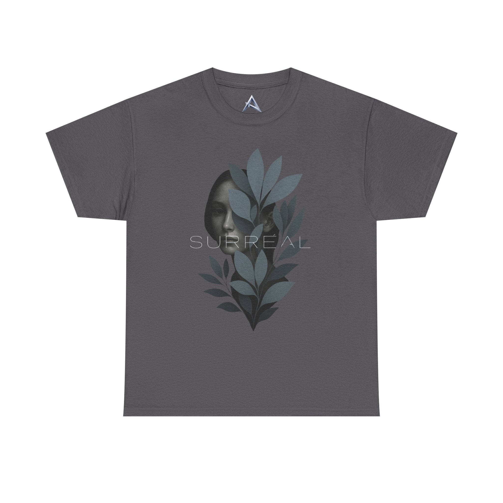 Surreal Leafy Face Heavy Cotton Tee