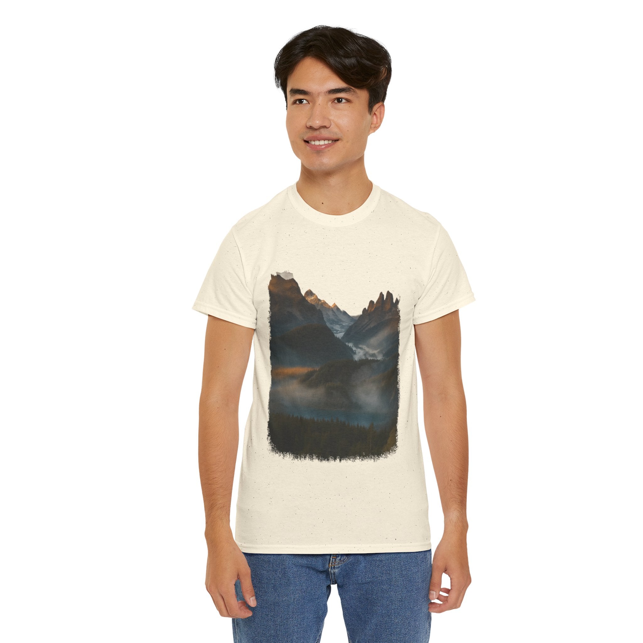 Nature-Inspired Unisex Heavy Cotton Tee