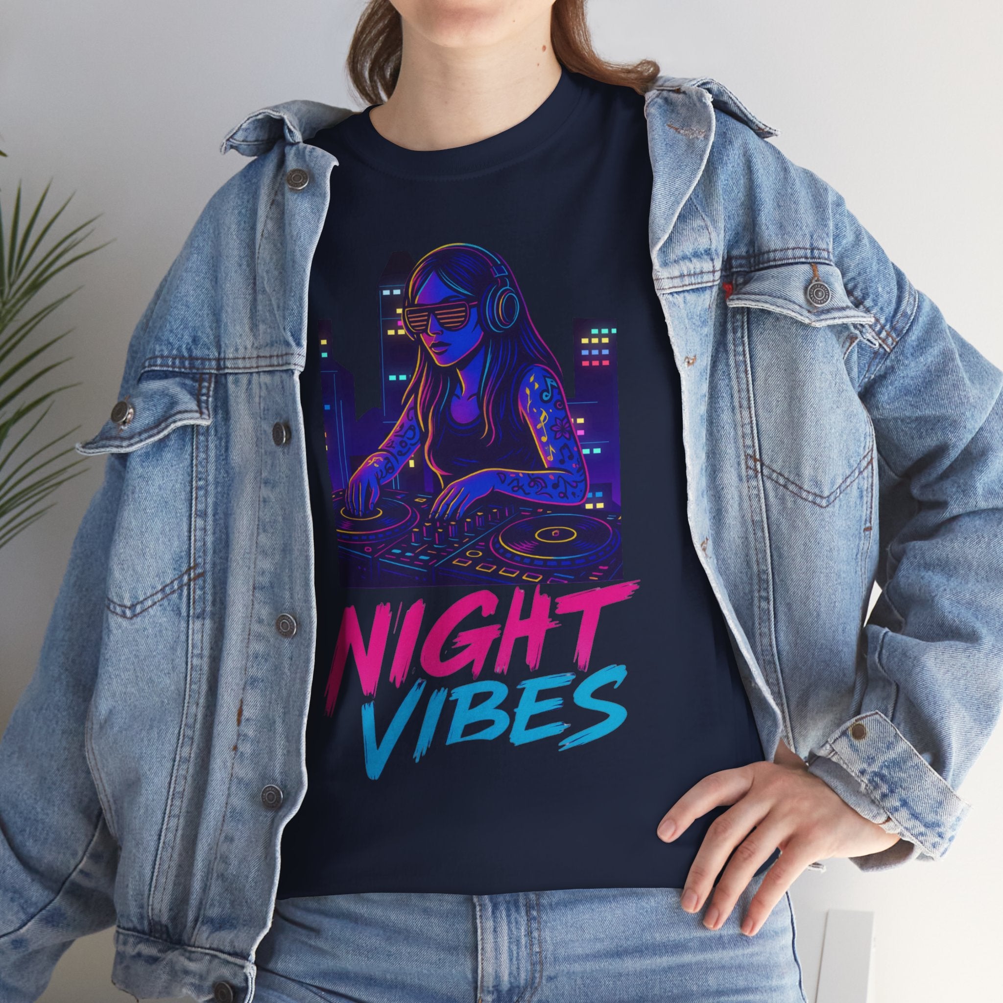 Night Vibes Unisex Heavy Cotton Tee