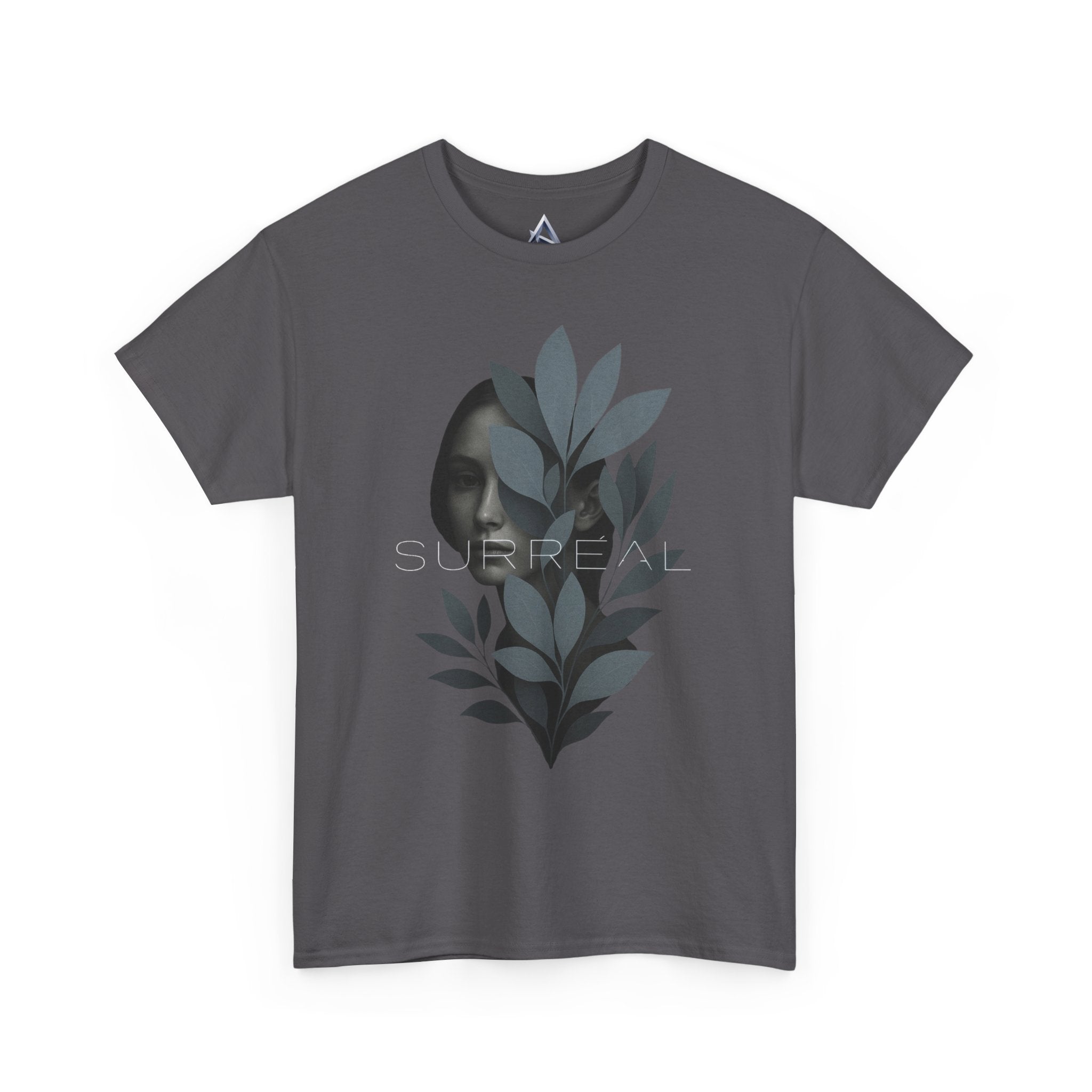 Surreal Leafy Face Heavy Cotton Tee