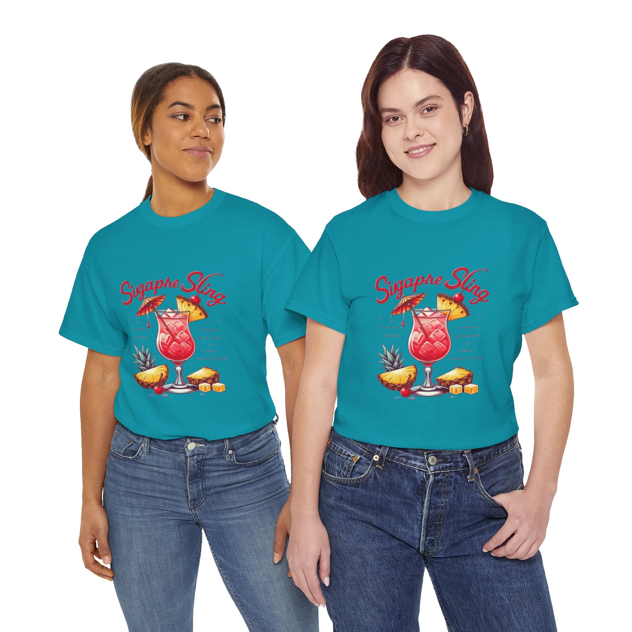 Sigapre Sling Cocktail Unisex Heavy Cotton Tee