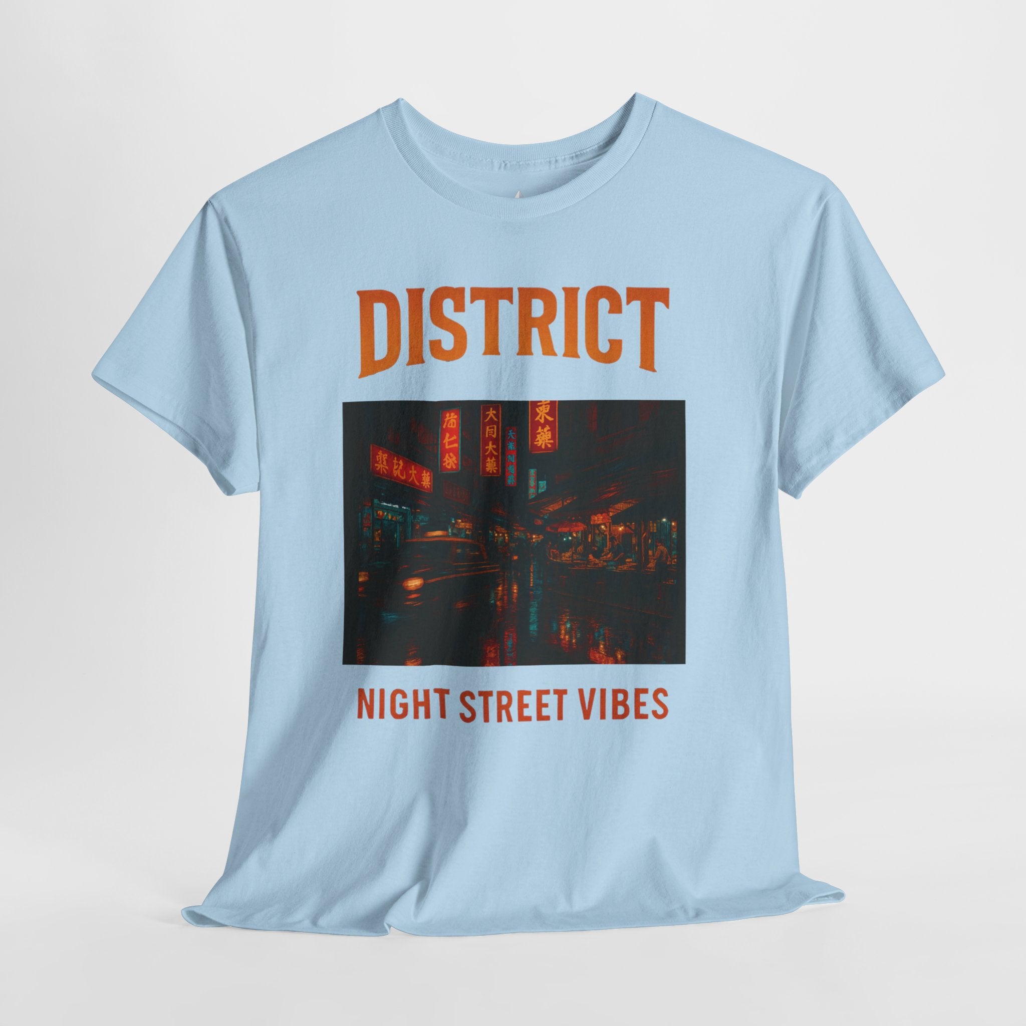 District Night Street Vibes Unisex Heavy Cotton Tee
