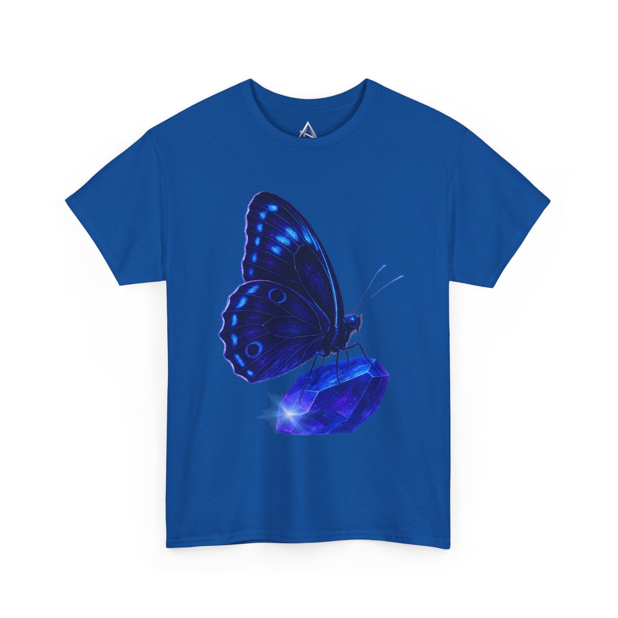 Blue Butterfly Graphic Heavy Cotton Tee