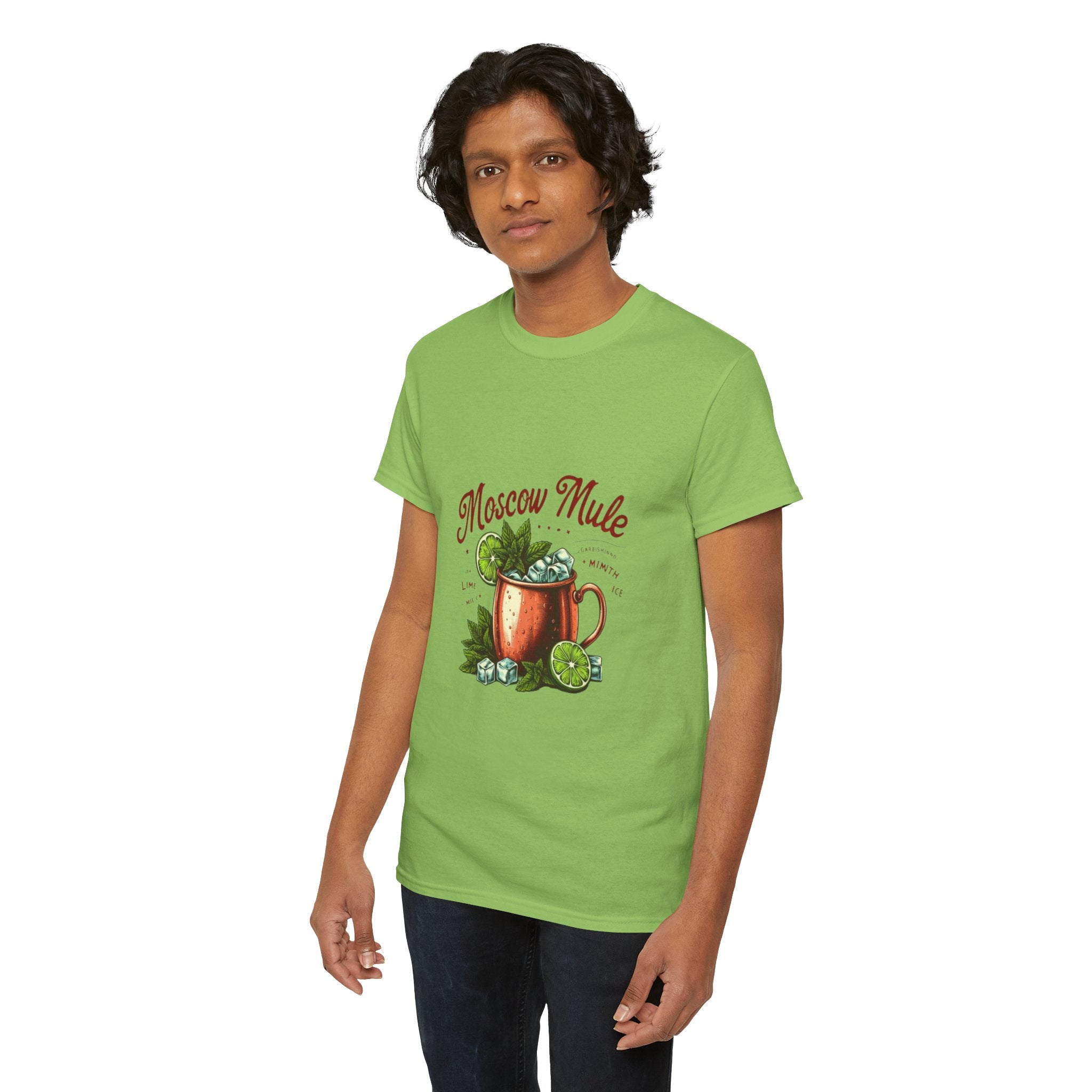 Moscow Mule Cocktail Unisex Heavy Cotton Tee