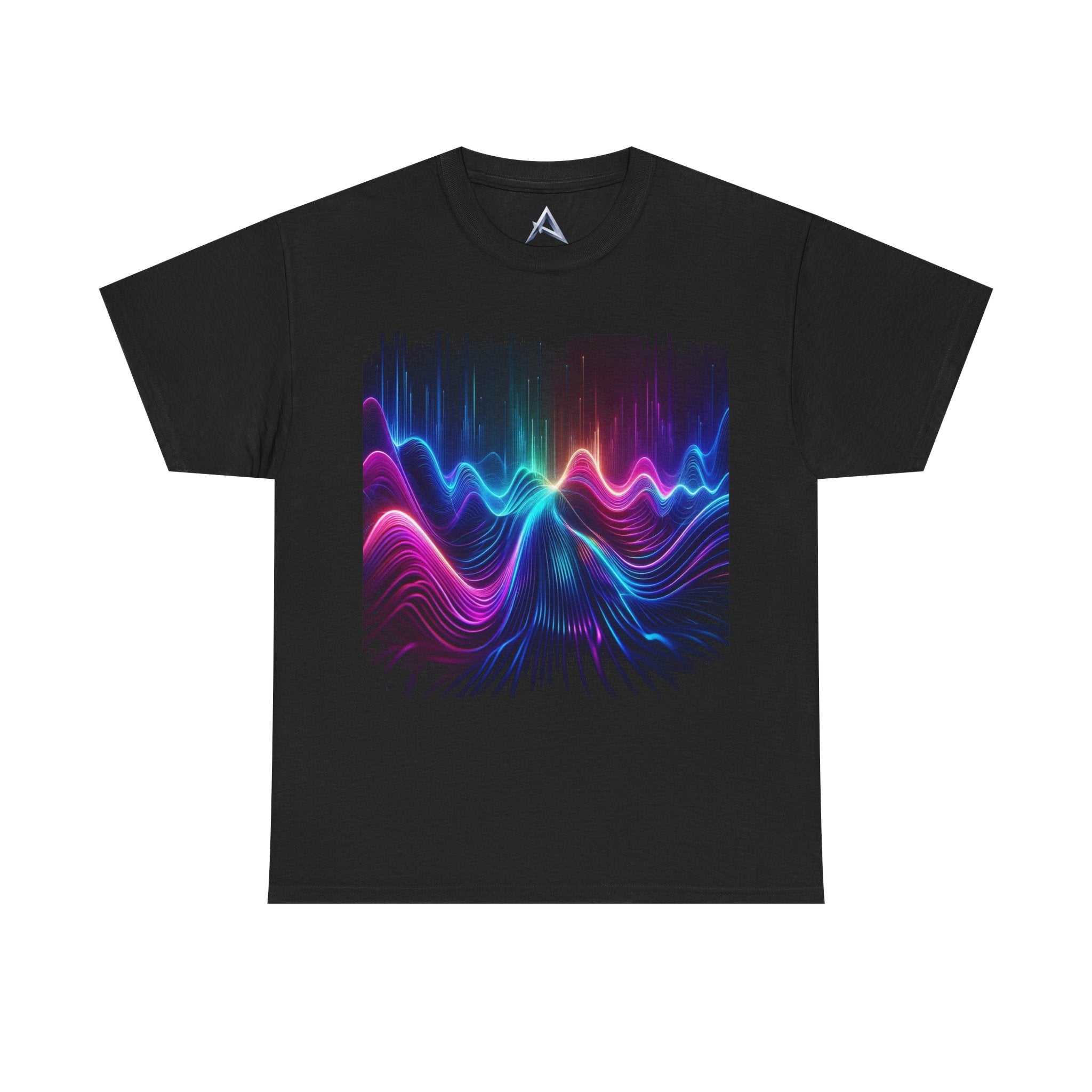 Vibrant Wave Graphic Heavy Cotton Tee