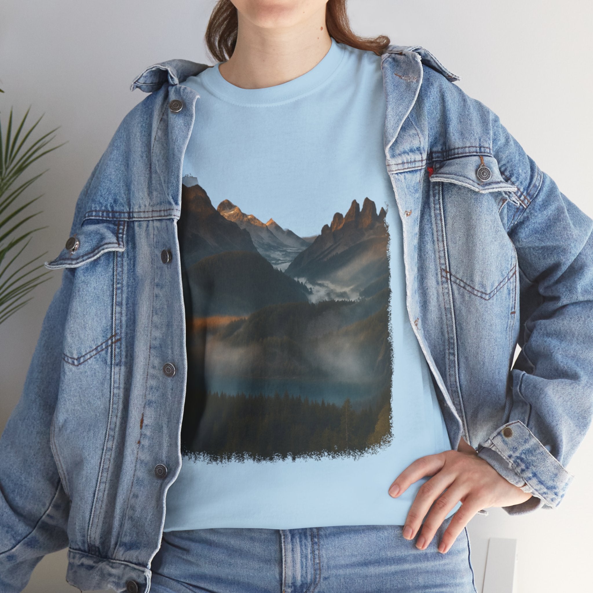 Nature-Inspired Unisex Heavy Cotton Tee