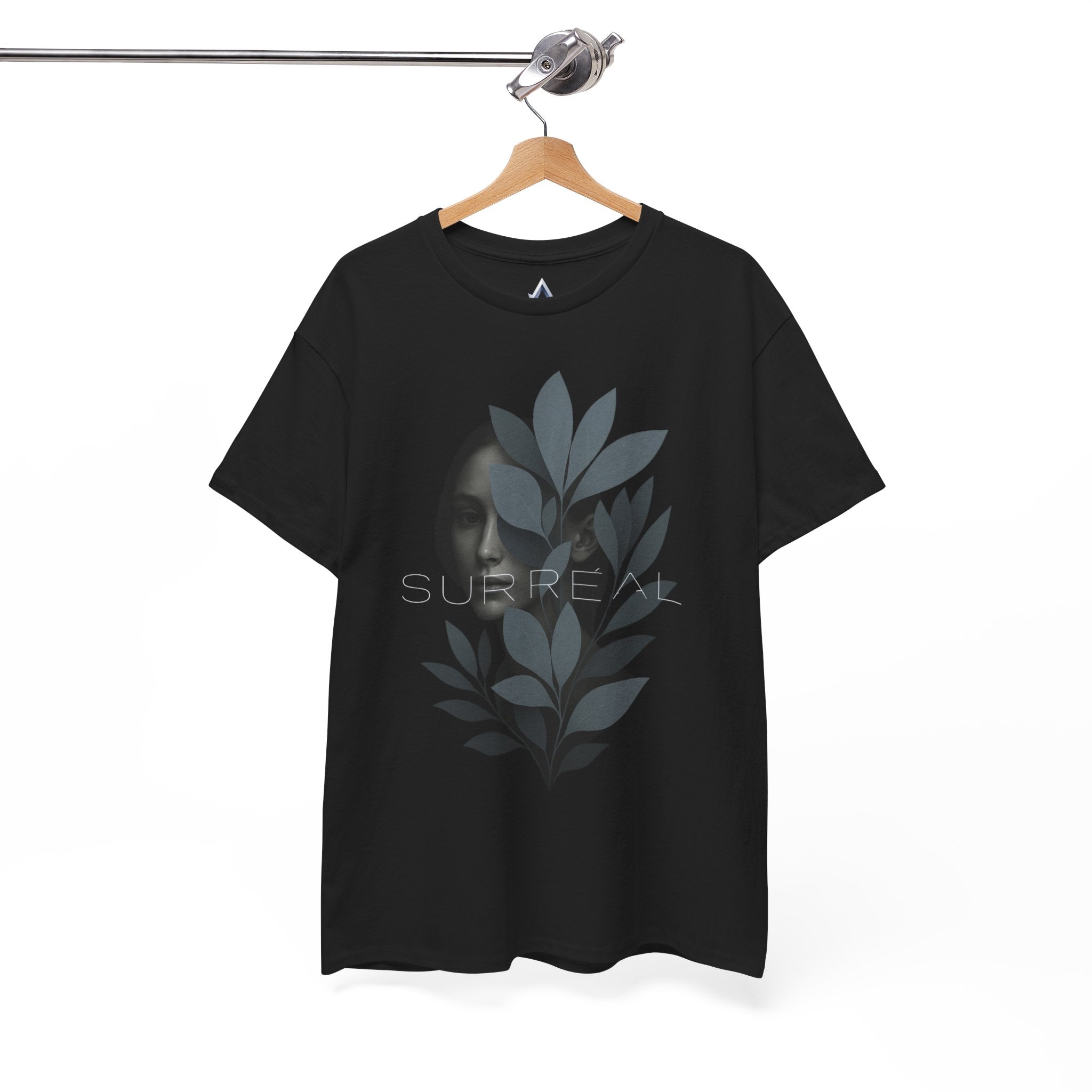 Surreal Leafy Face Heavy Cotton Tee