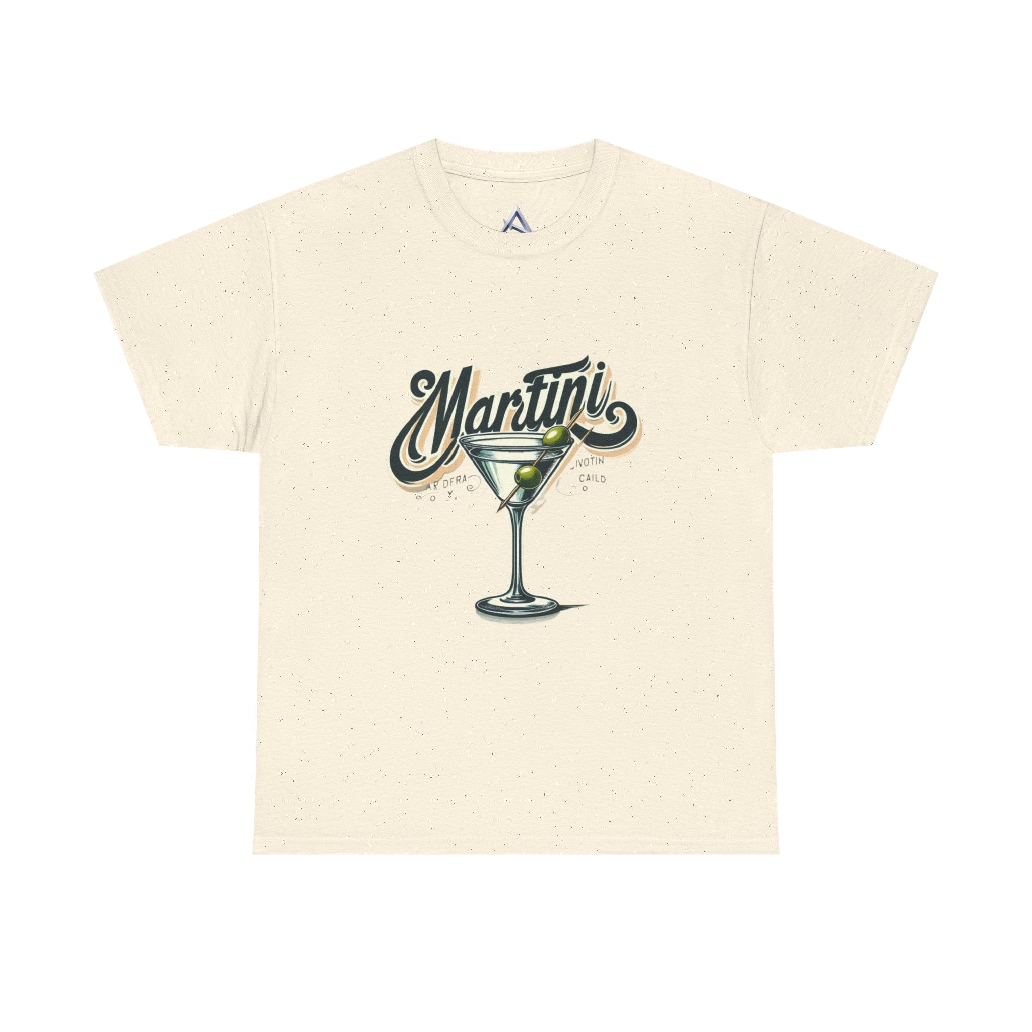 Martini Cocktail Unisex Heavy Cotton Tee