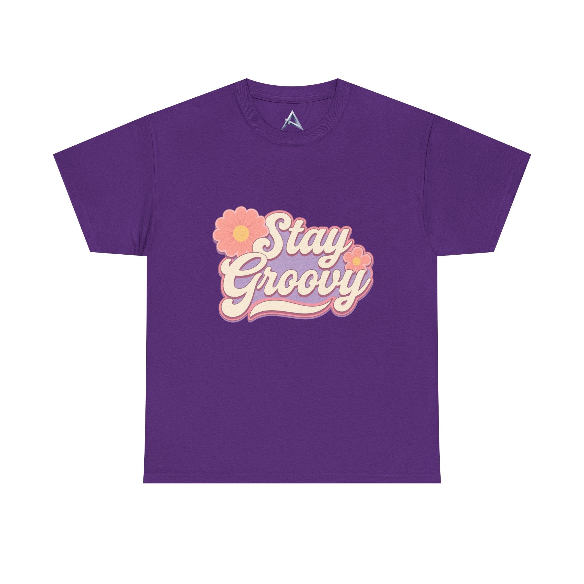 Stay Groovy Retro Unisex Heavy Cotton Tee