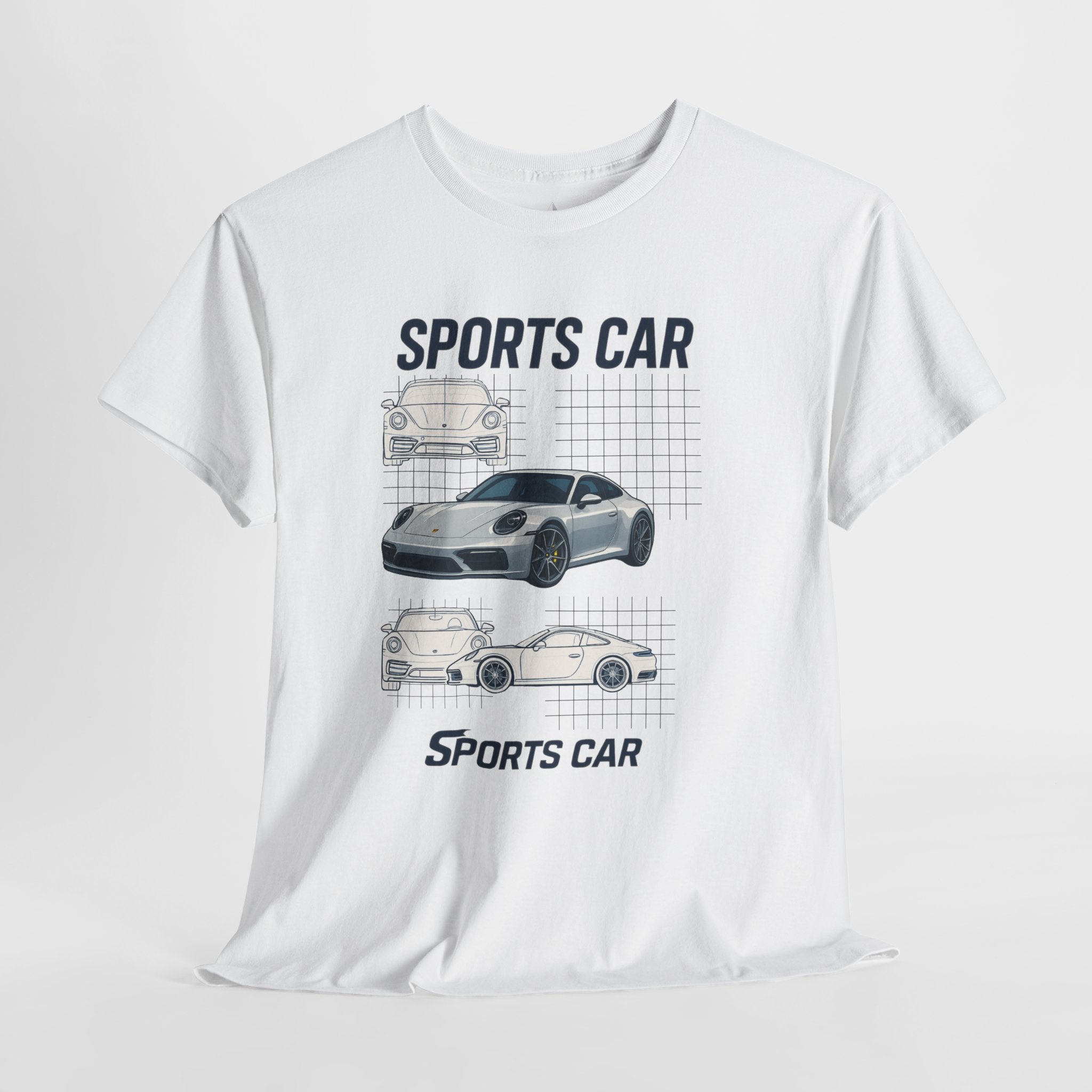 Sporty Car Graphic Heavy Cotton Tee