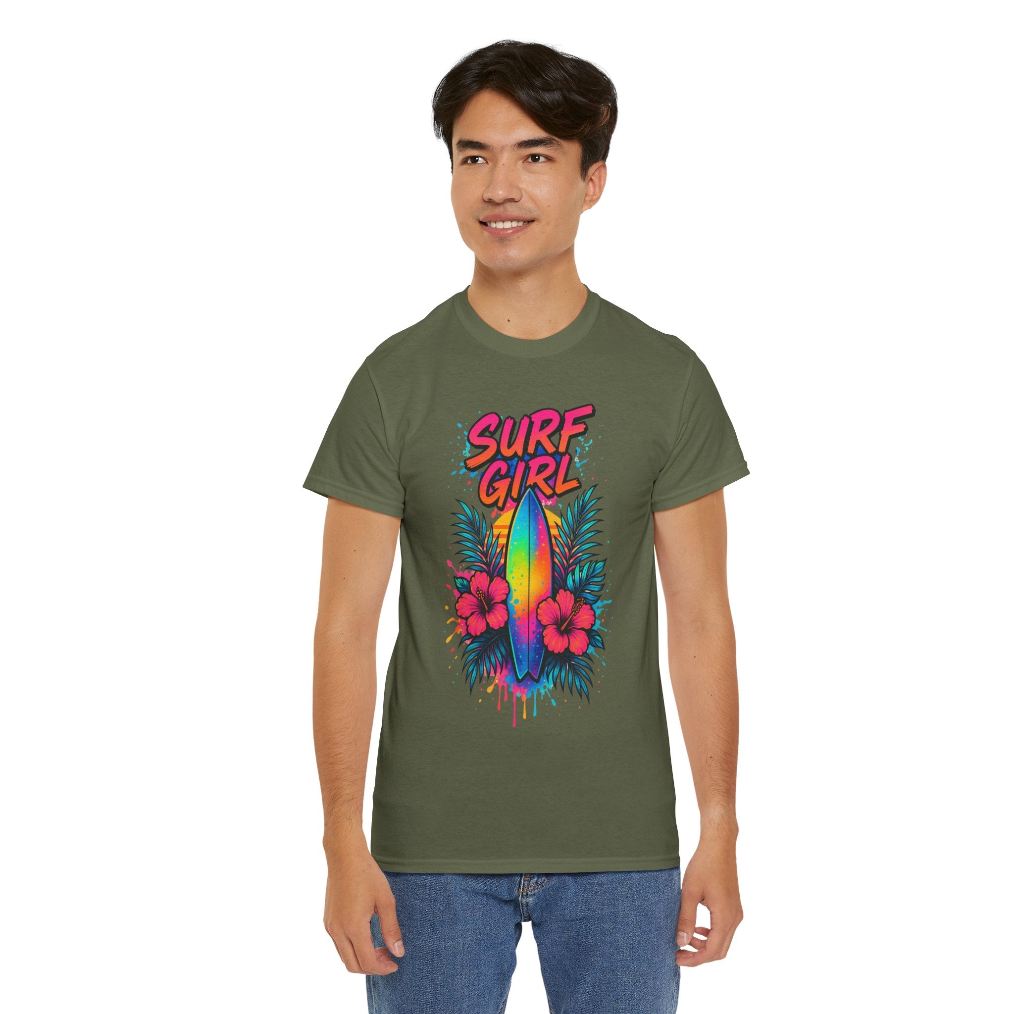 Surf Girl Vintage Heavy Cotton Tee