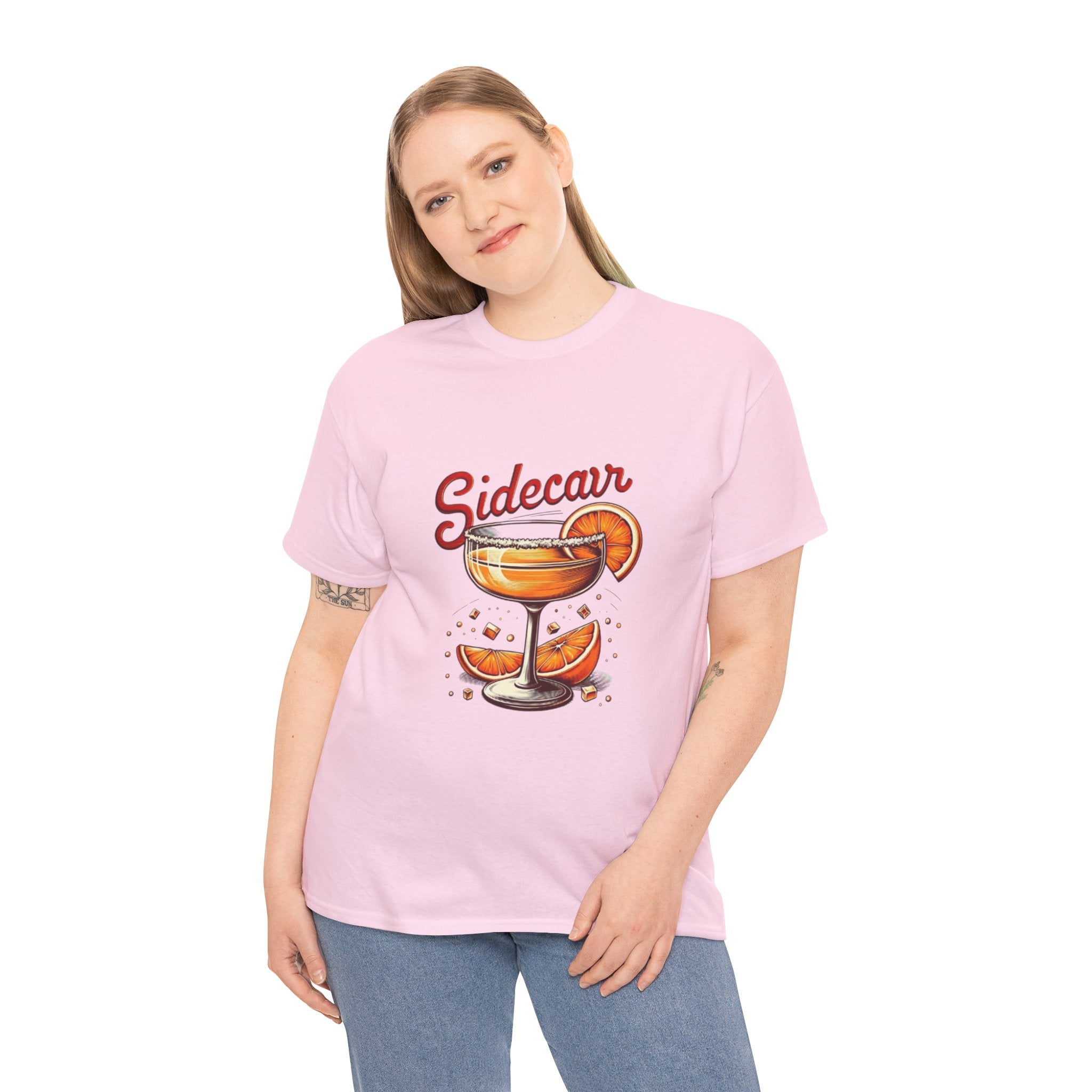 Sidecar Cocktail Unisex Heavy Cotton Tee