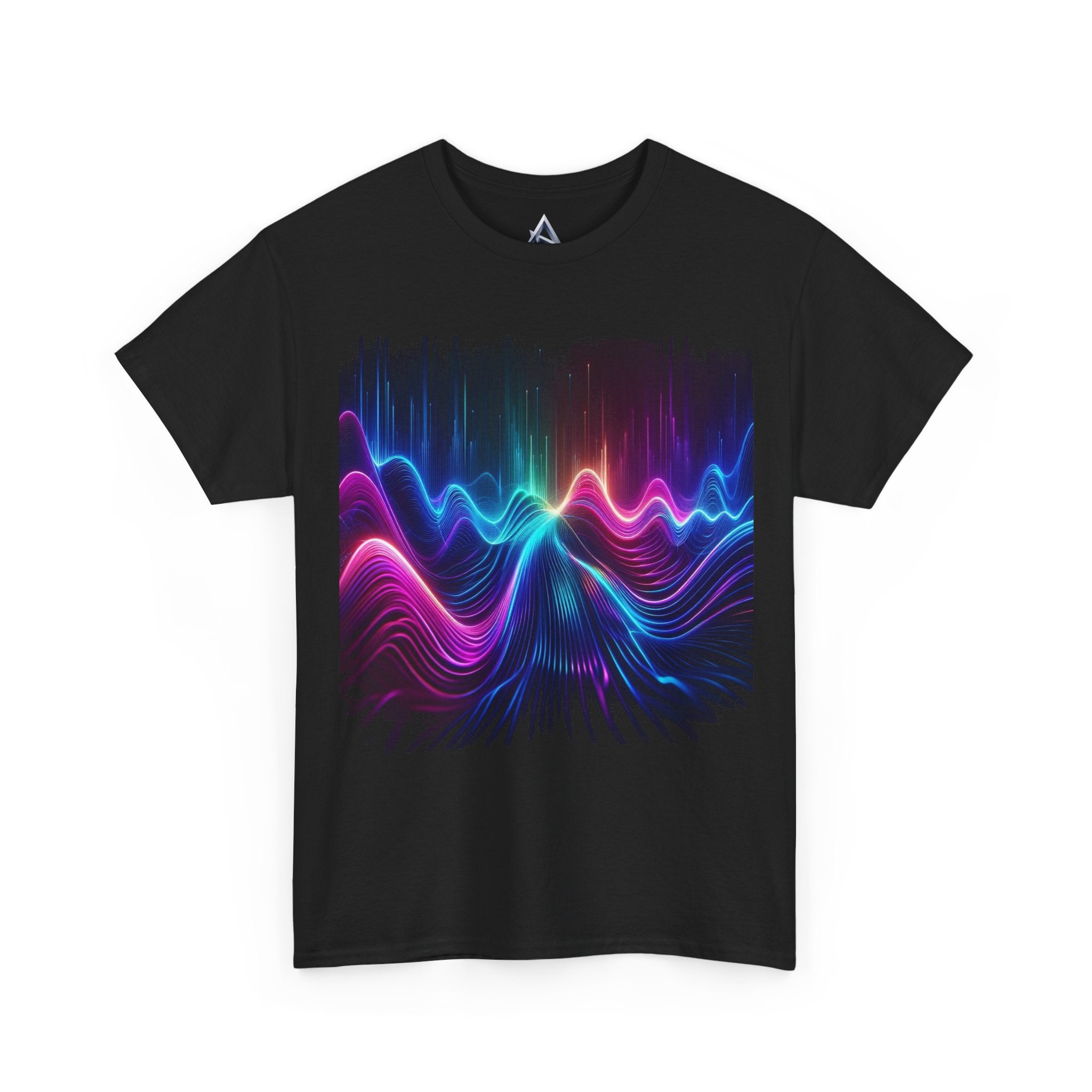 Vibrant Wave Graphic Heavy Cotton Tee
