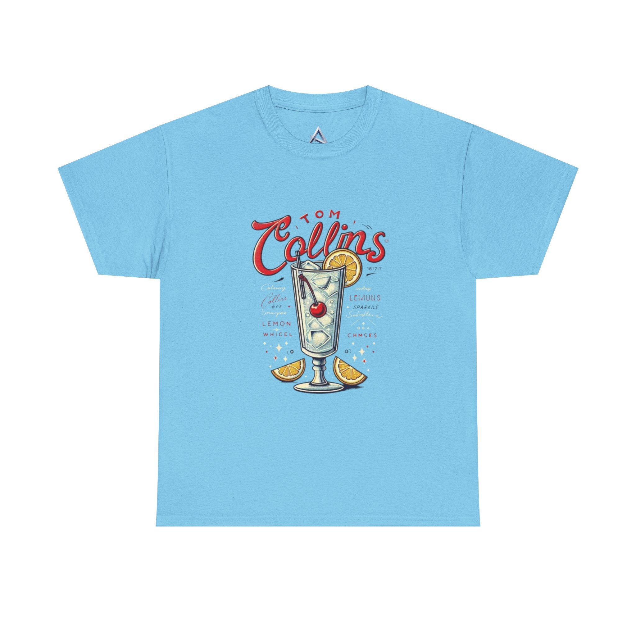 Tom Collins Cocktail Unisex Heavy Cotton Tee