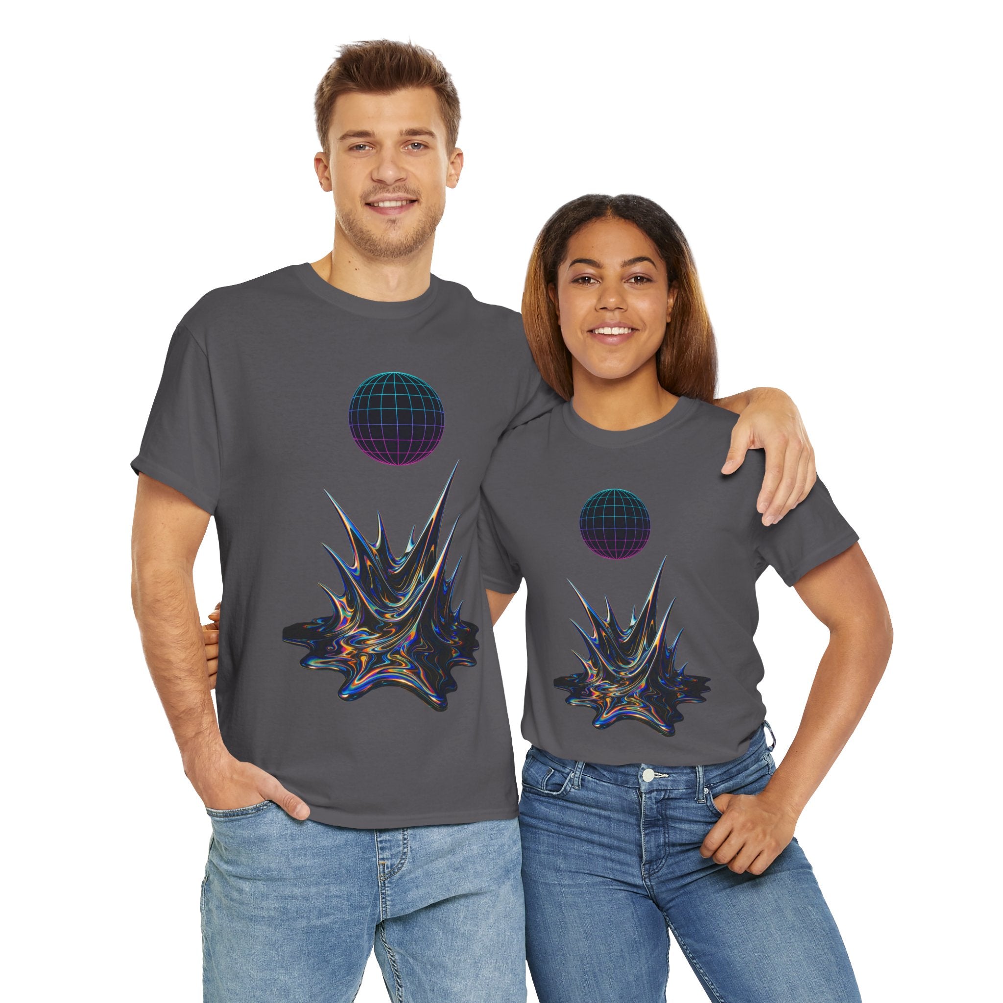 Cosmic Graphic Art Unisex Heavy Cotton Tee