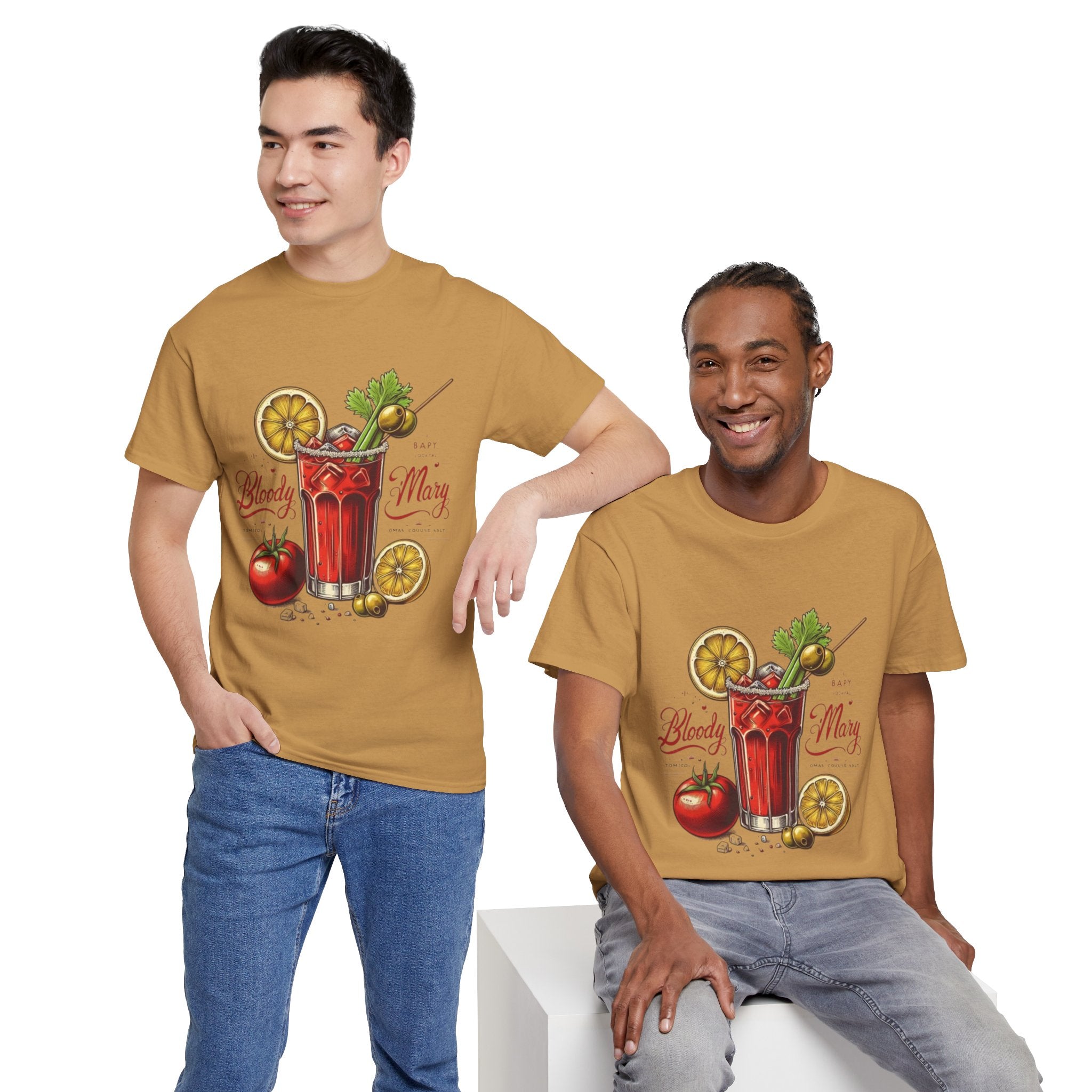 Bloody Mary Cocktail Unisex Heavy Cotton Tee