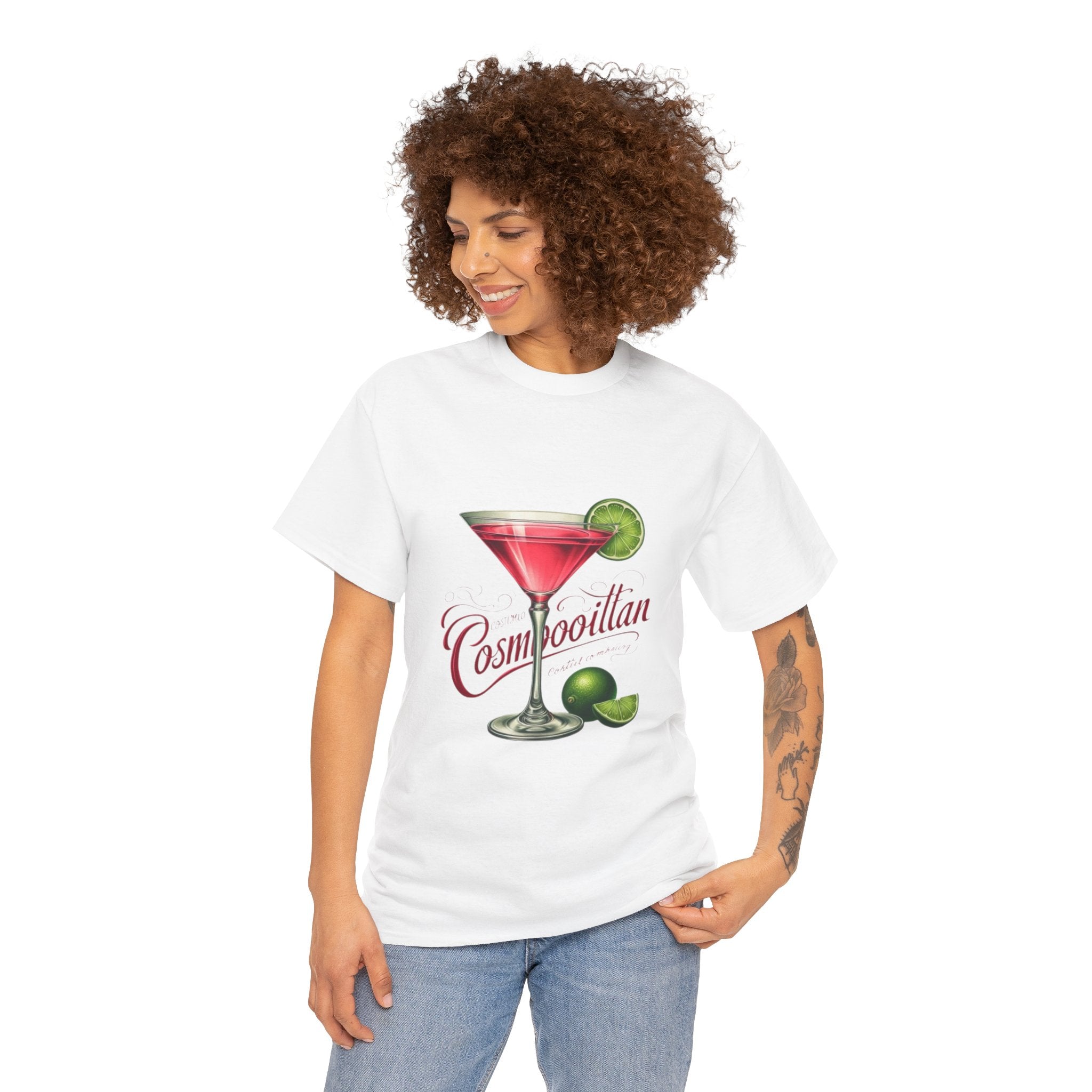 Cosmopolitan Cocktail Unisex Heavy Cotton Tee