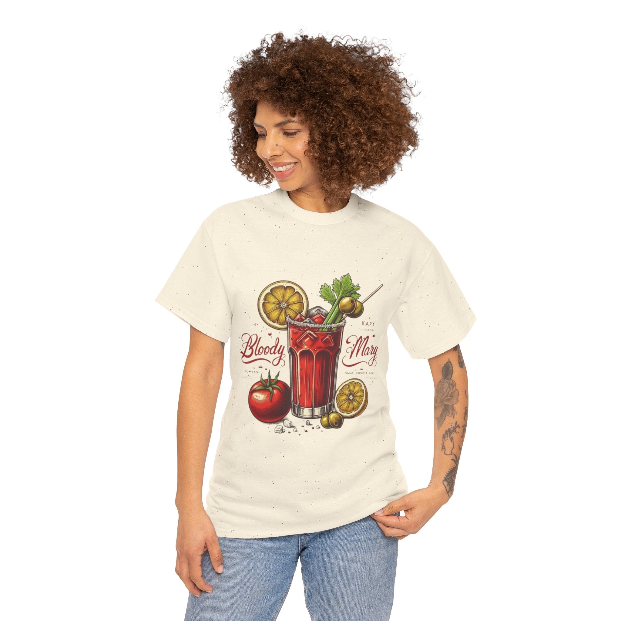Bloody Mary Cocktail Unisex Heavy Cotton Tee