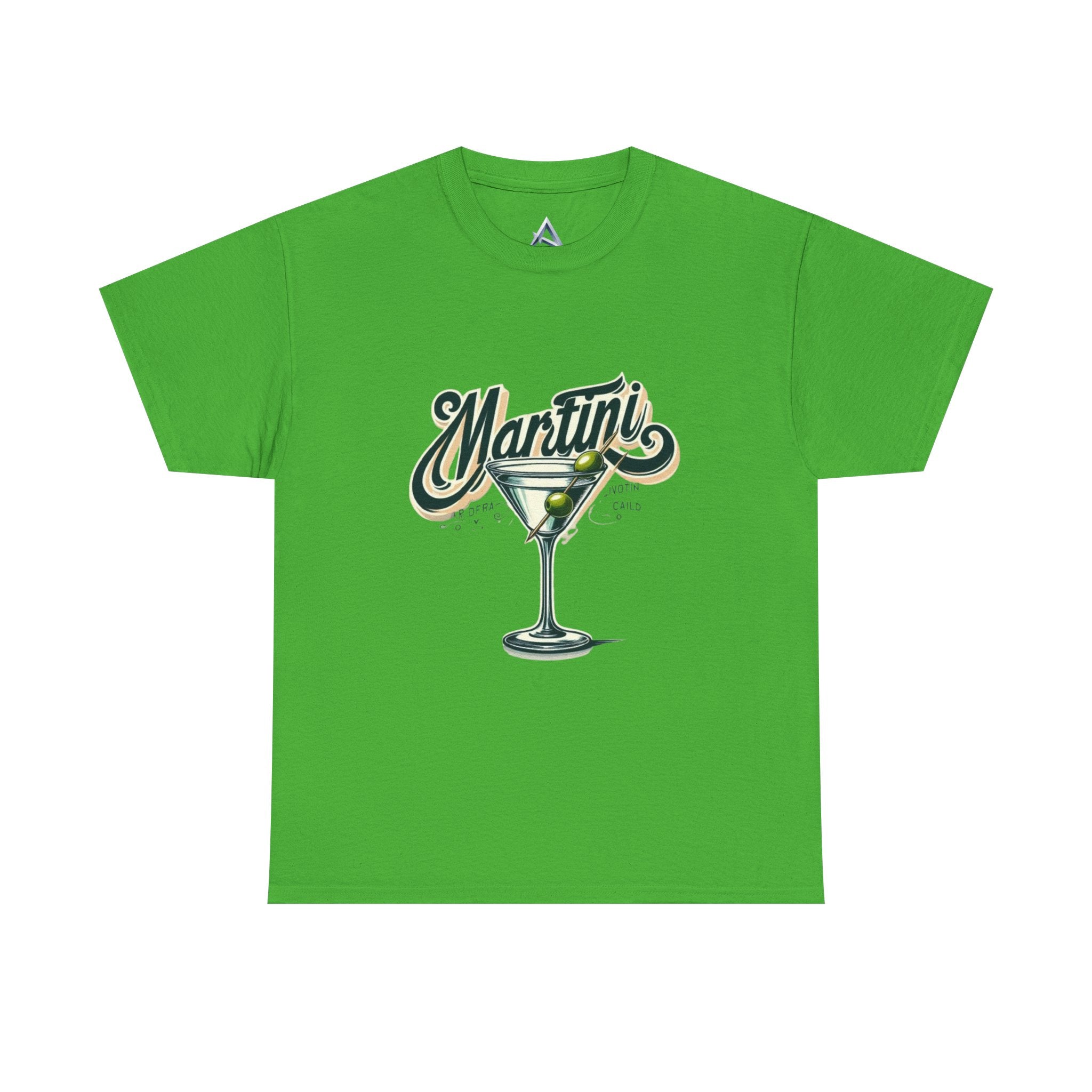 Martini Cocktail Unisex Heavy Cotton Tee