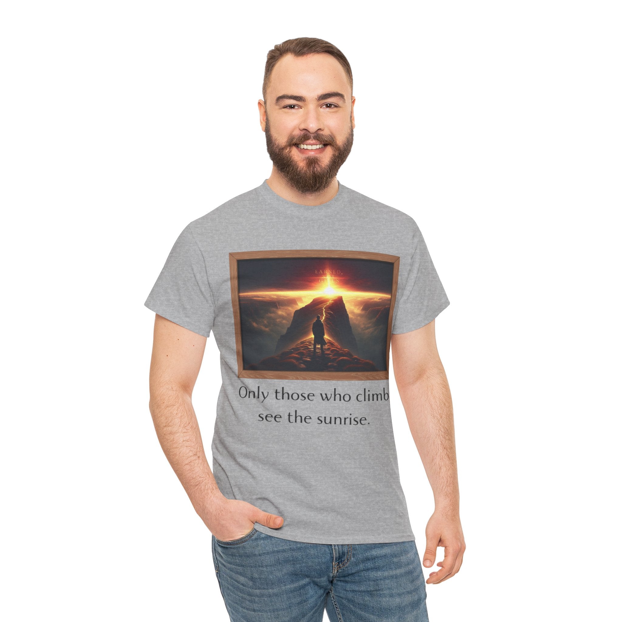 Inspirational Climb Heavy Cotton Tee