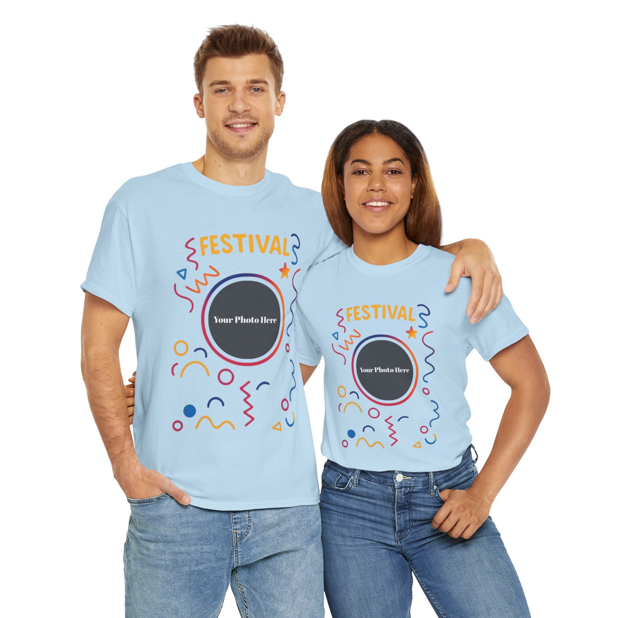 Festival Custom Photo Heavy Cotton Tee