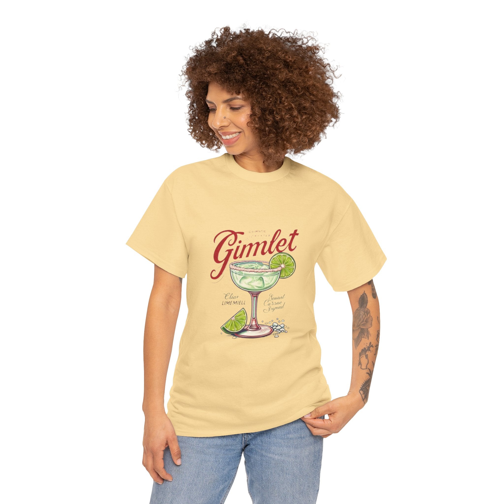 Gimlet Cocktail Unisex Heavy Cotton Tee