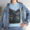 Nature-Inspired Unisex Heavy Cotton Tee, Outdoor, Adventure, Casual Wear, Gift for Nature Lovers, Hiking Merchandise