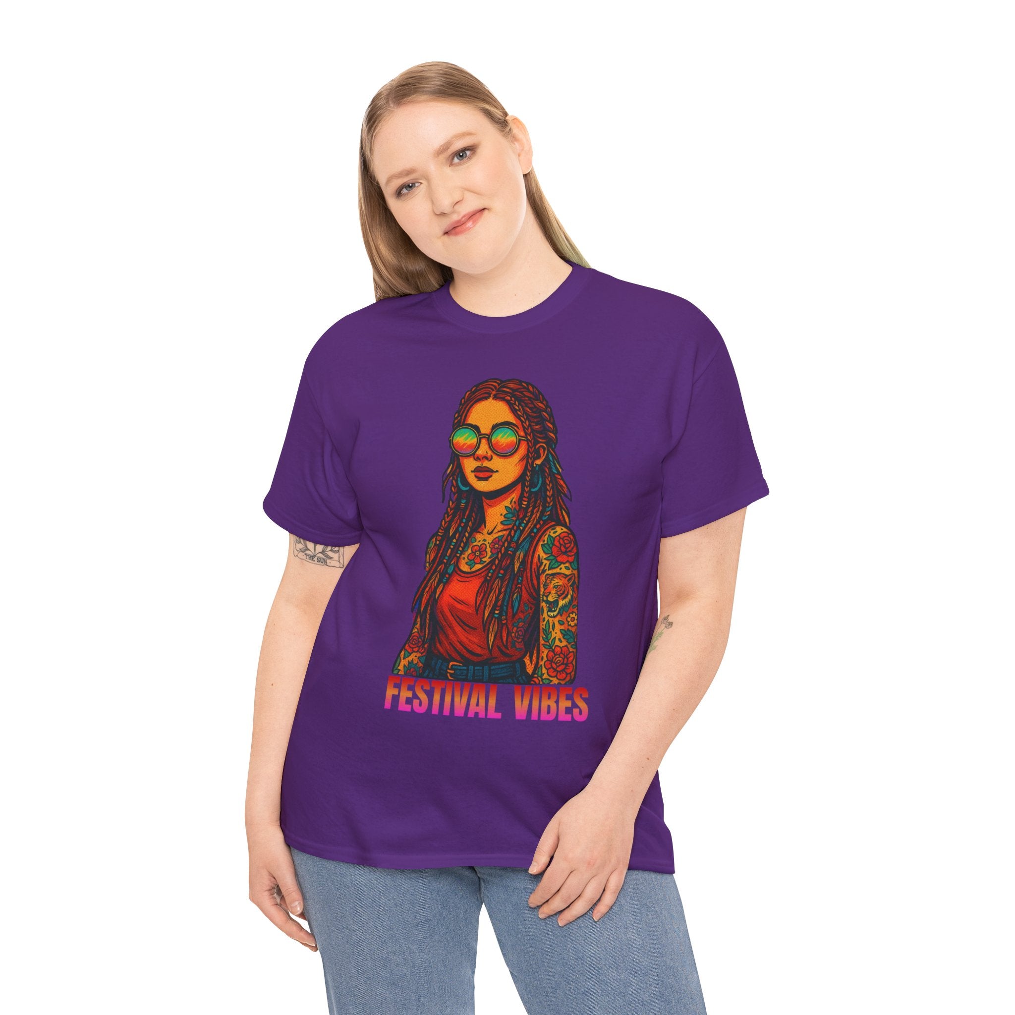 Festival Vibes Unisex Heavy Cotton Tee