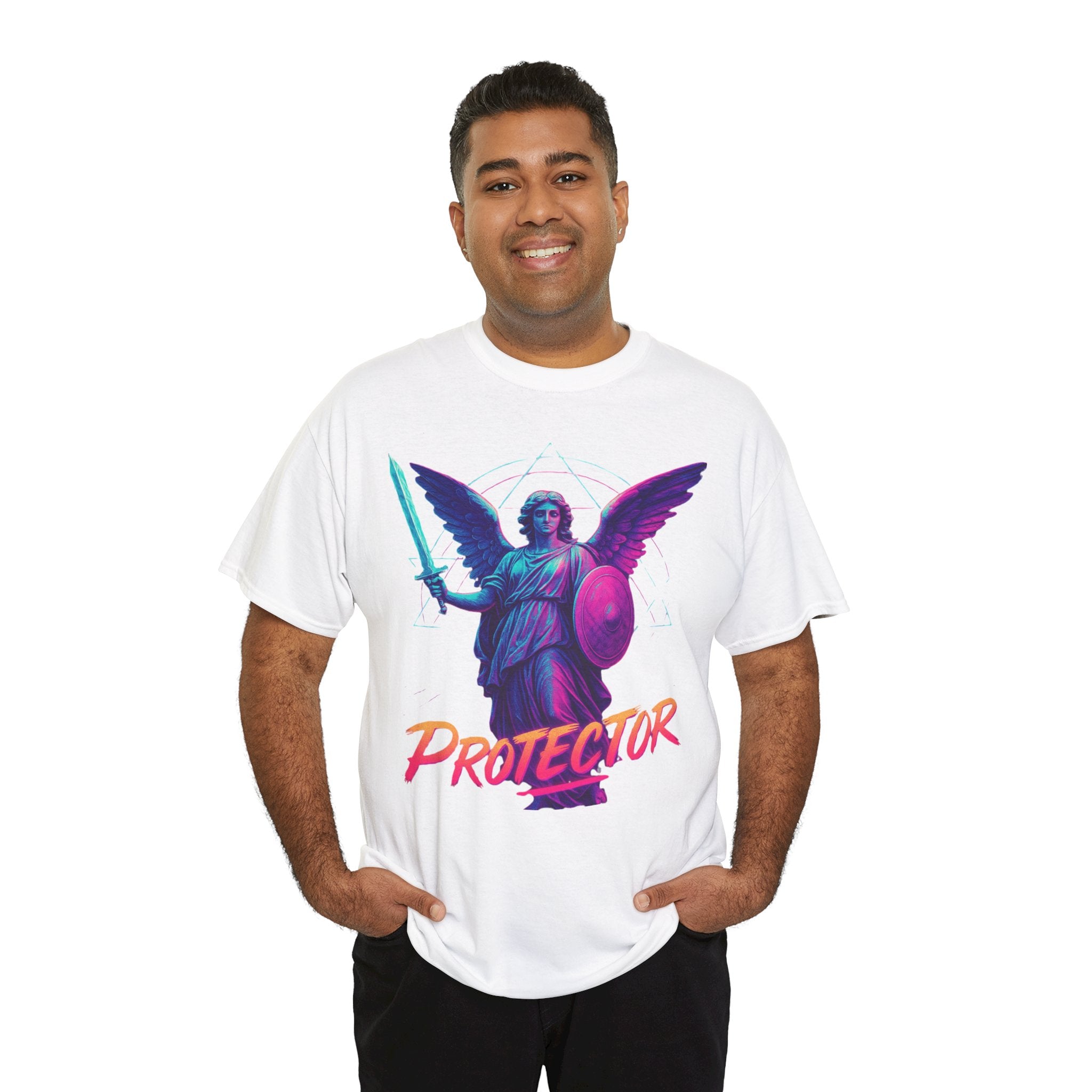 Vibrant Guardian Protector Graphic Heavy Cotton Tee