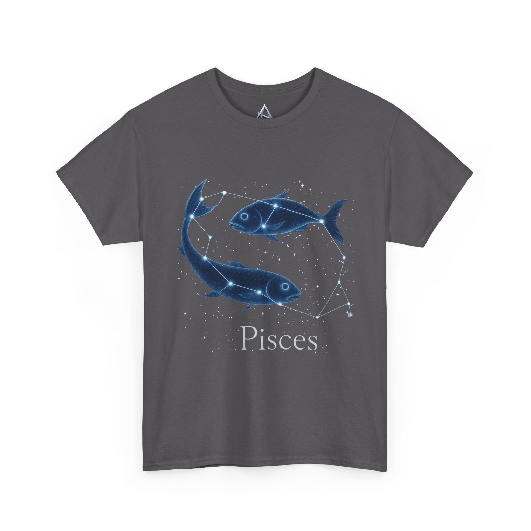 Pisces Zodiac Astrology Unisex Heavy Cotton Tee