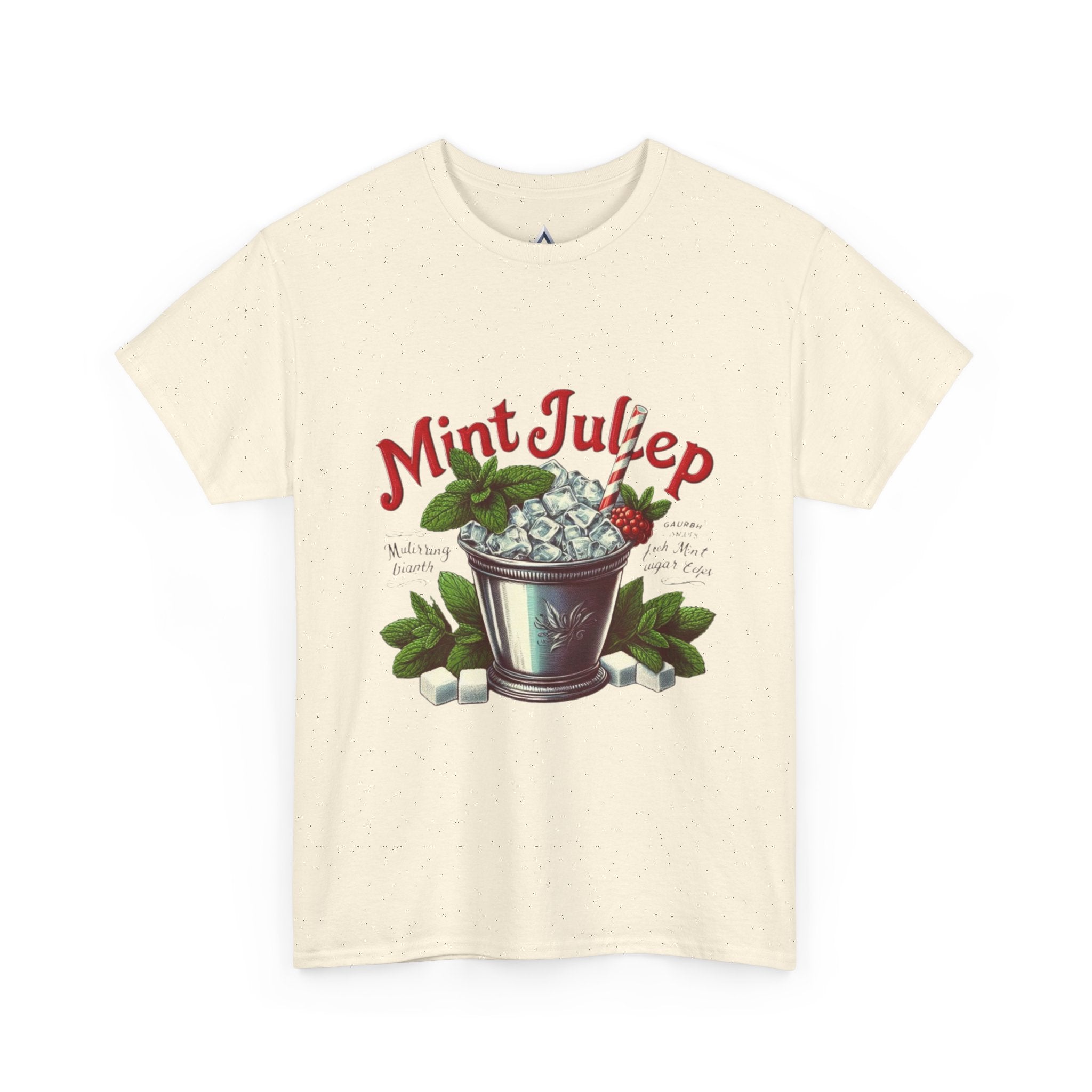Mint Julep Cocktail Unisex Heavy Cotton Tee