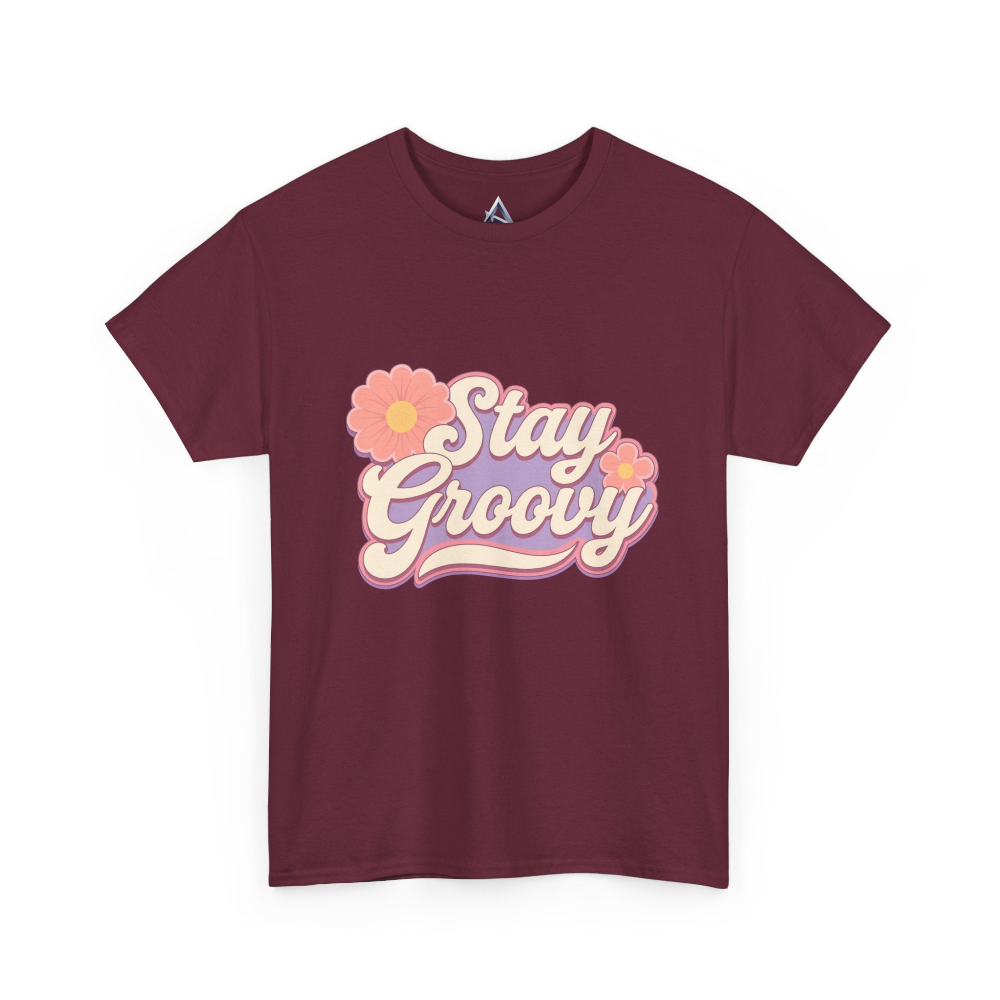 Stay Groovy Retro Unisex Heavy Cotton Tee
