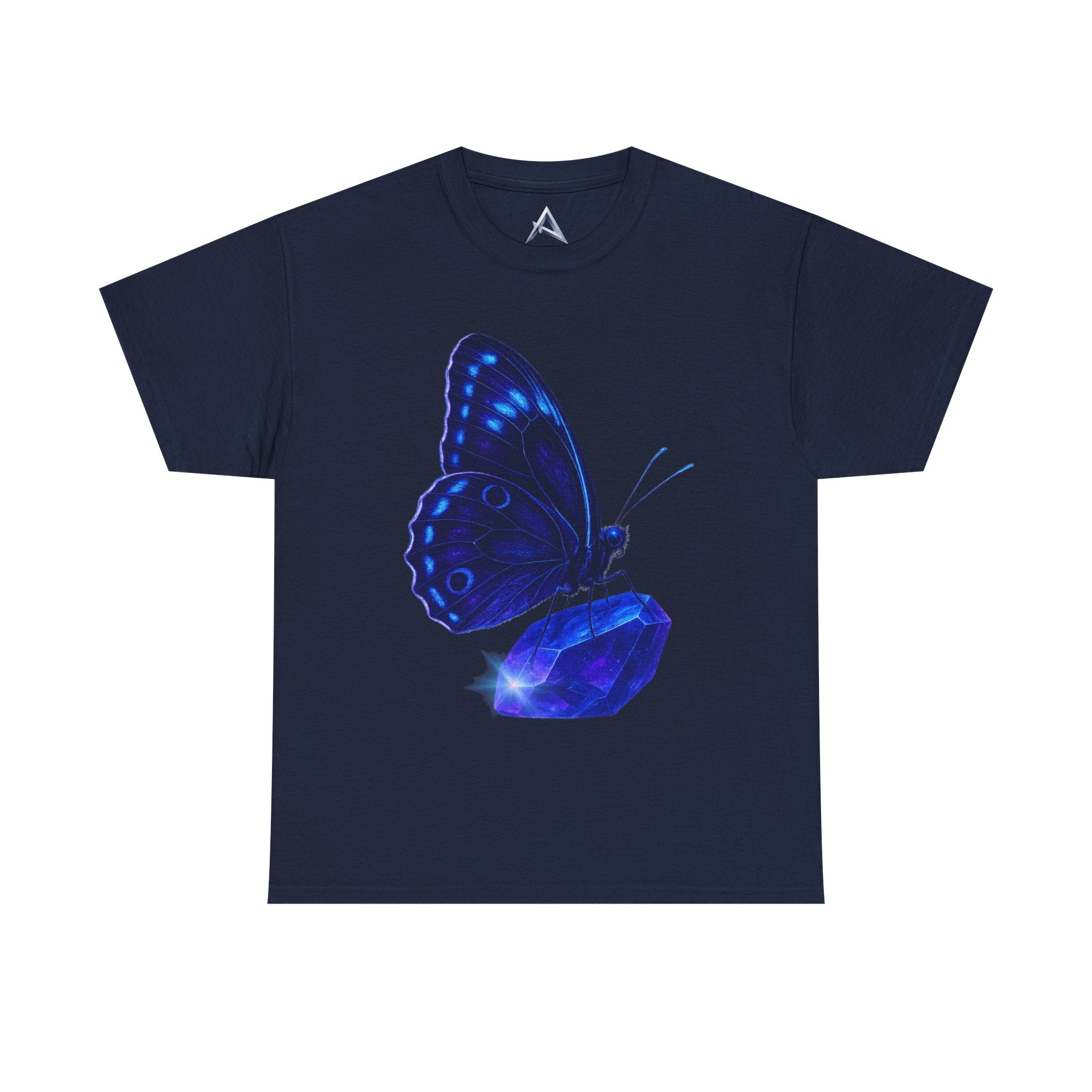 Blue Butterfly Graphic Heavy Cotton Tee